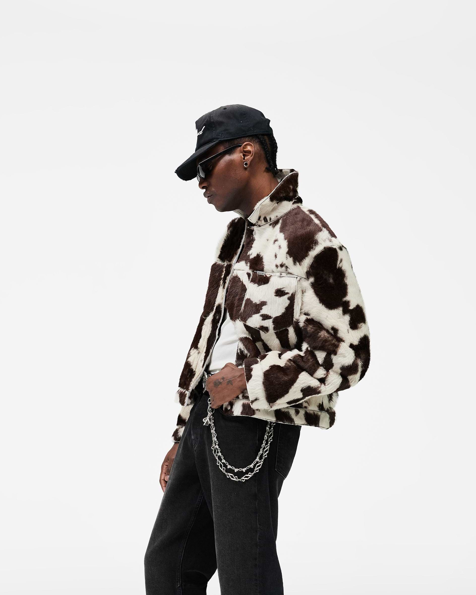 Cowhide Trucker Jacket - Multi