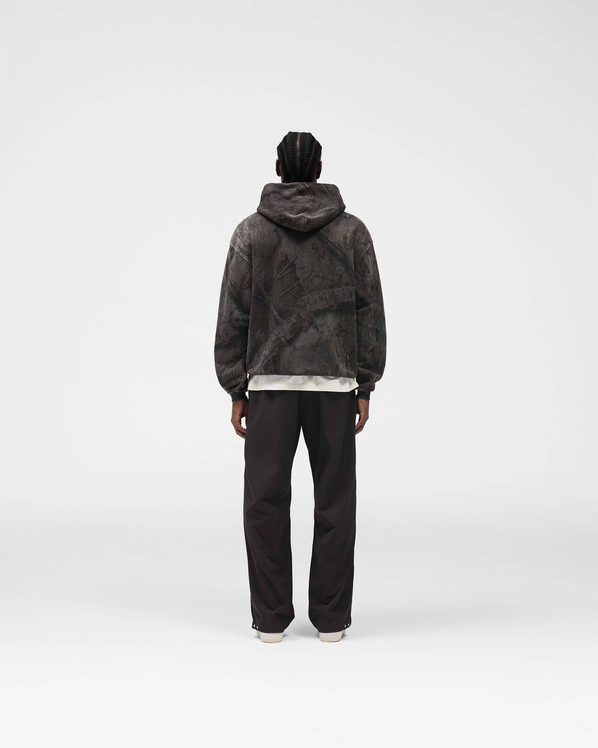 Initial Overdye Realtree® Oversized Hoodie - Overdyed Black