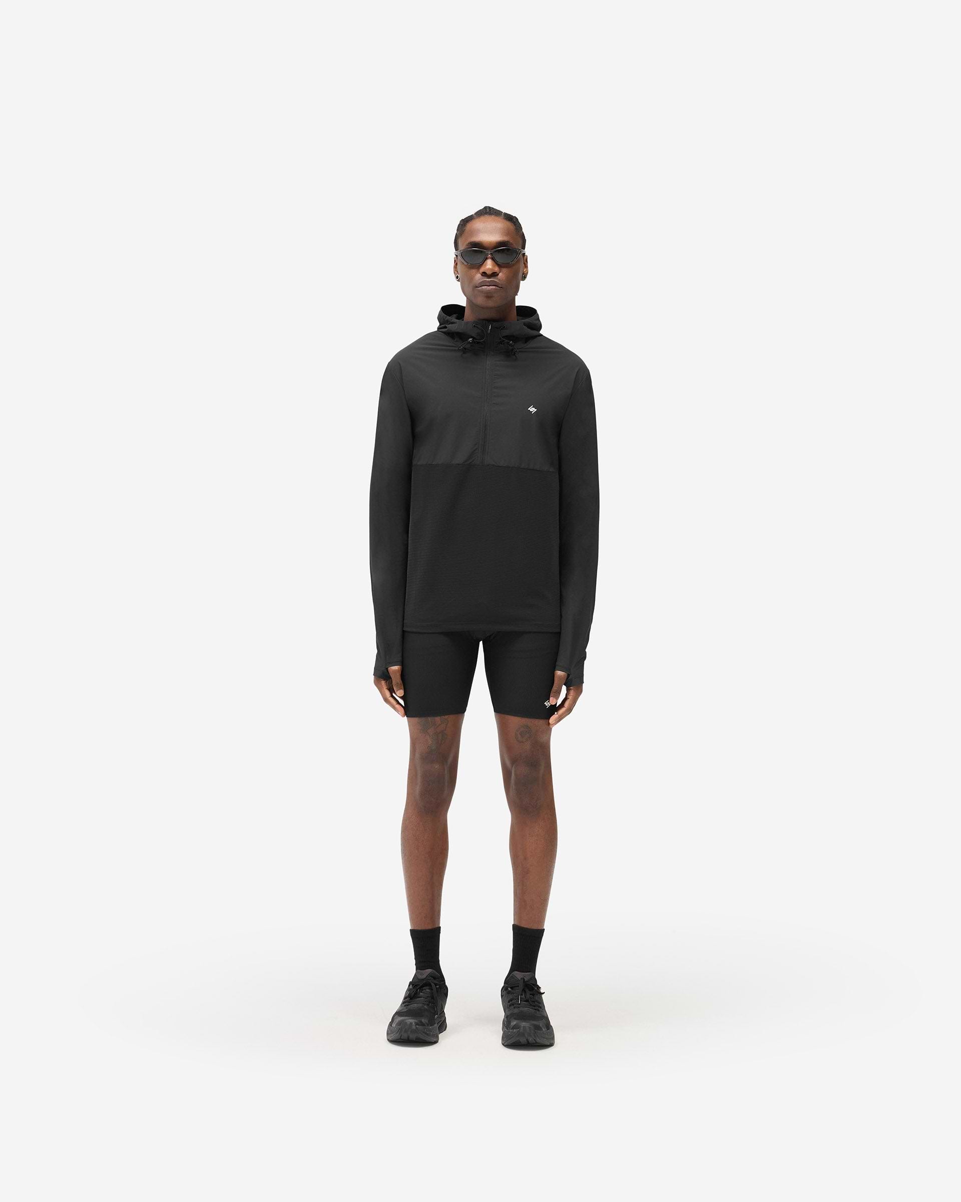 247 Hooded Quarter Zip - Black