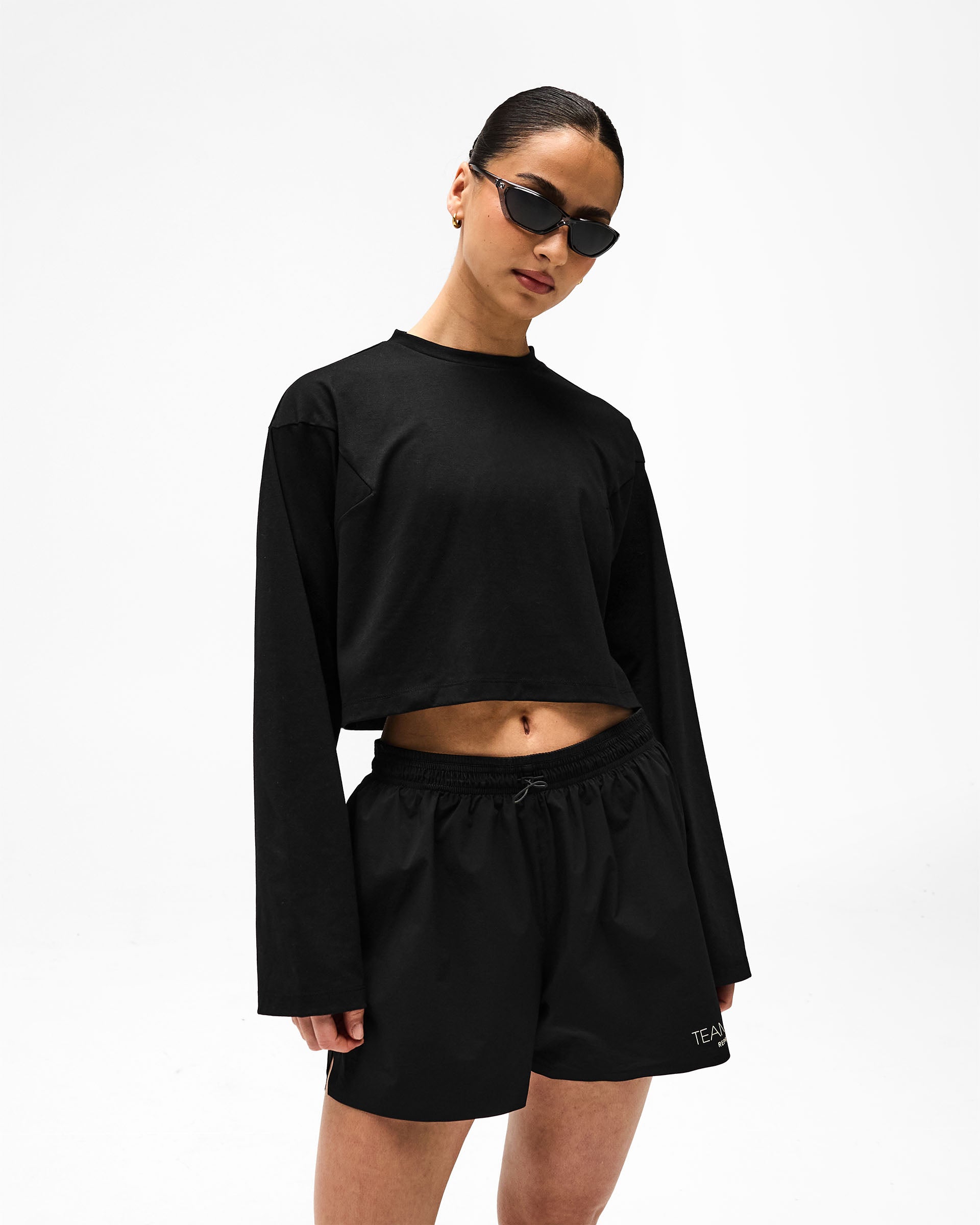 247 DNA Cropped Training T-Shirt - Black