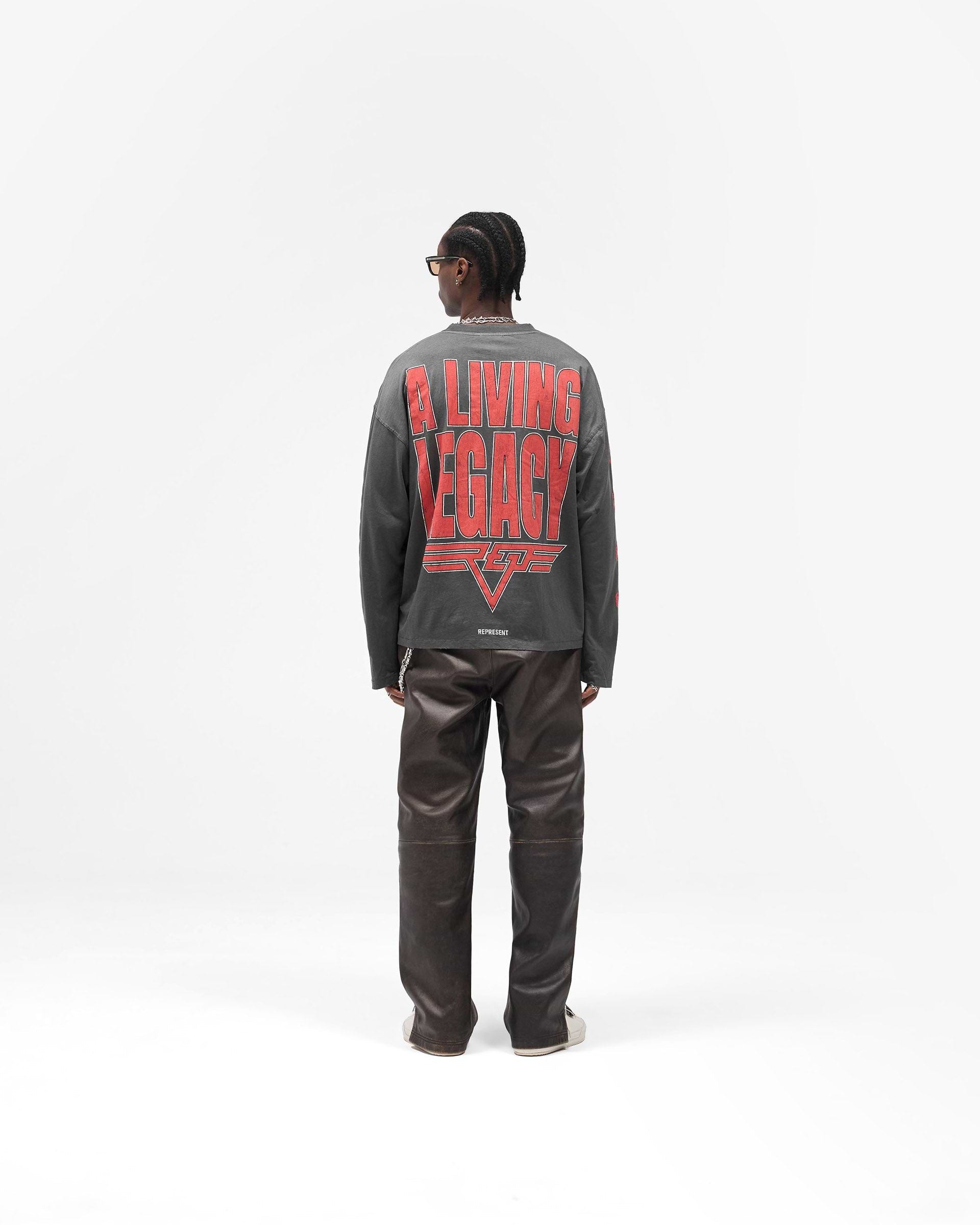Reversible Living Legacy Tour Long Sleeve T-Shirt - Sun Fade Grey