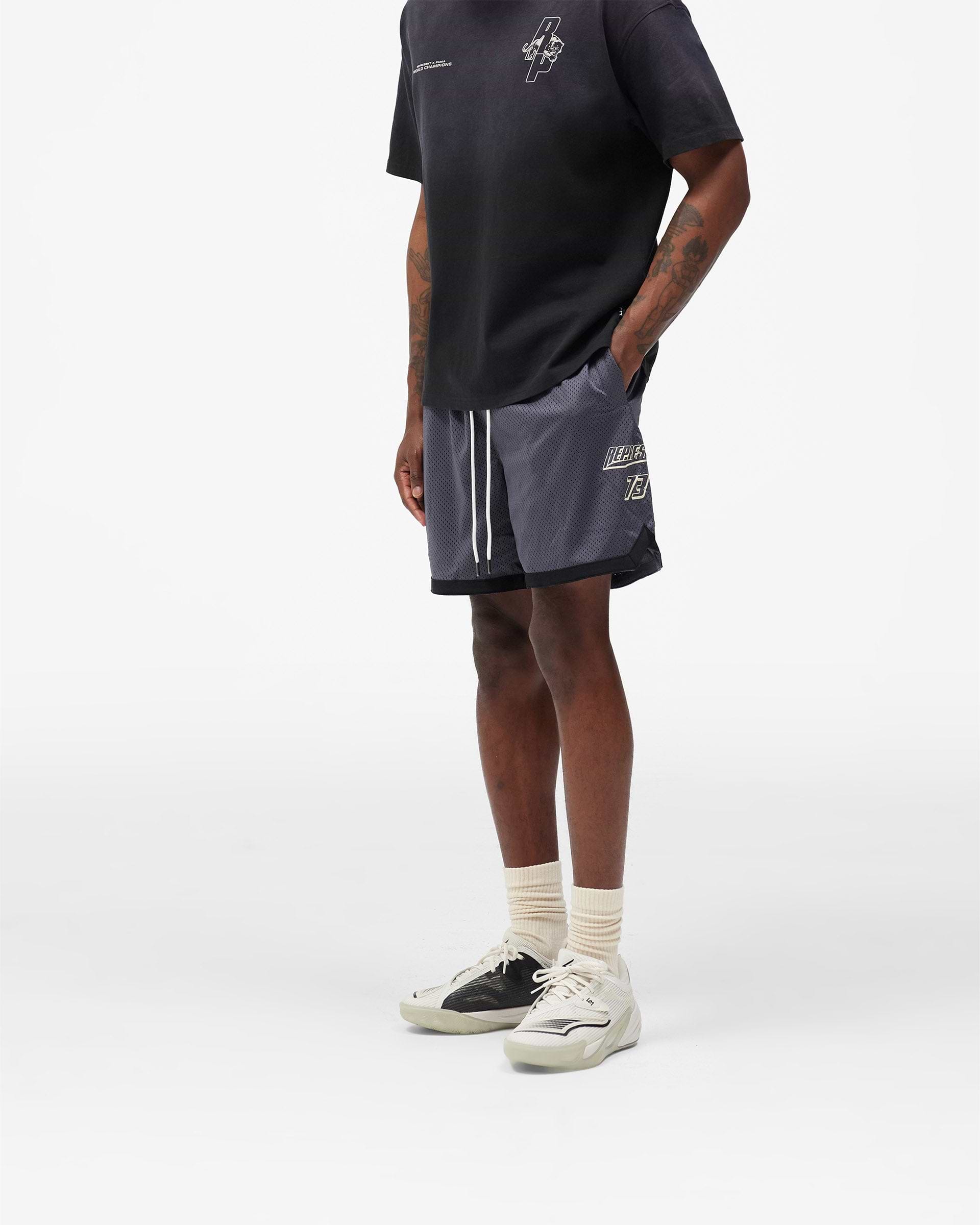 Represent X Puma Shorts - Galactic Grey