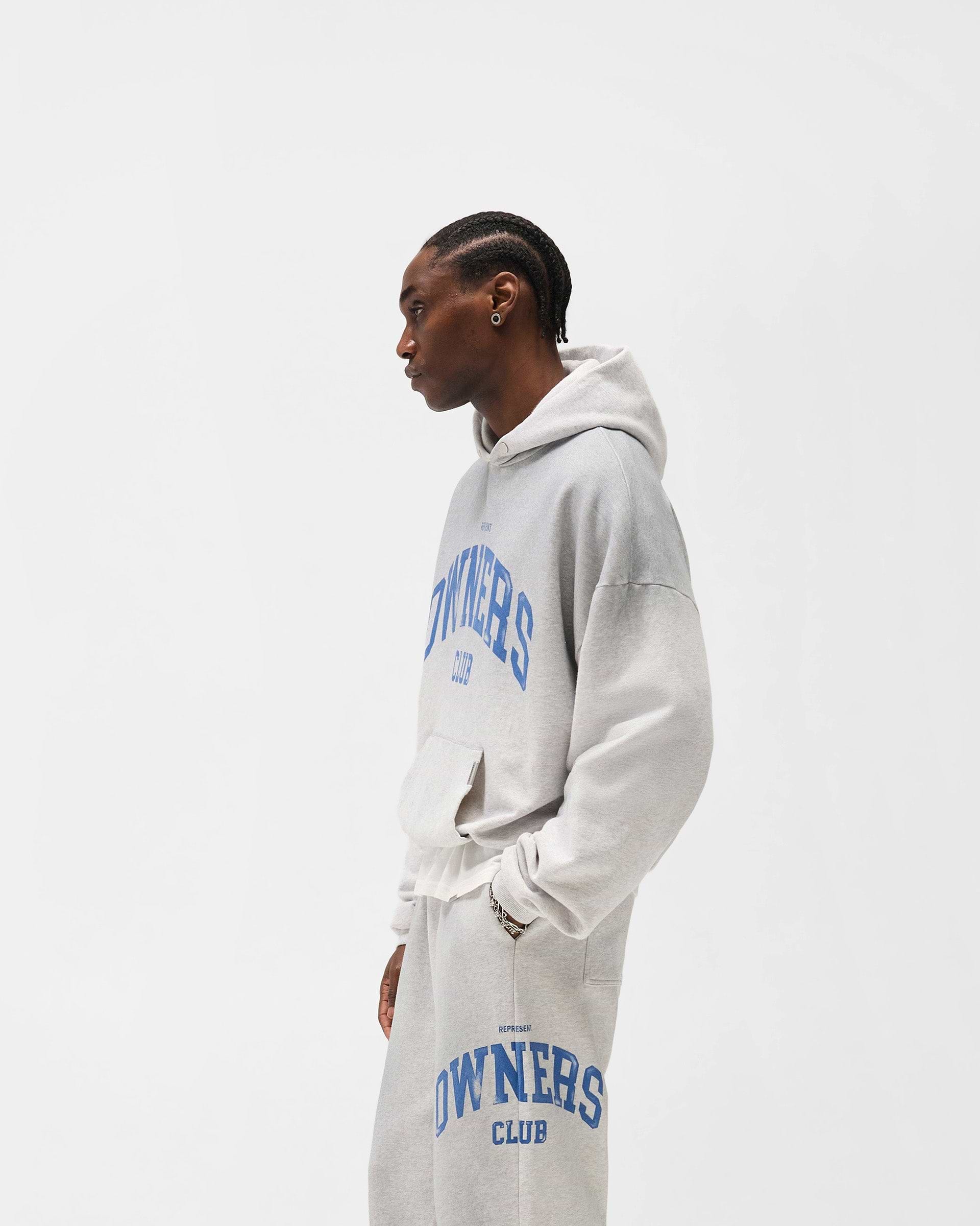Represent Owners Club Hoodie - Sprayed Ice Grey Marl