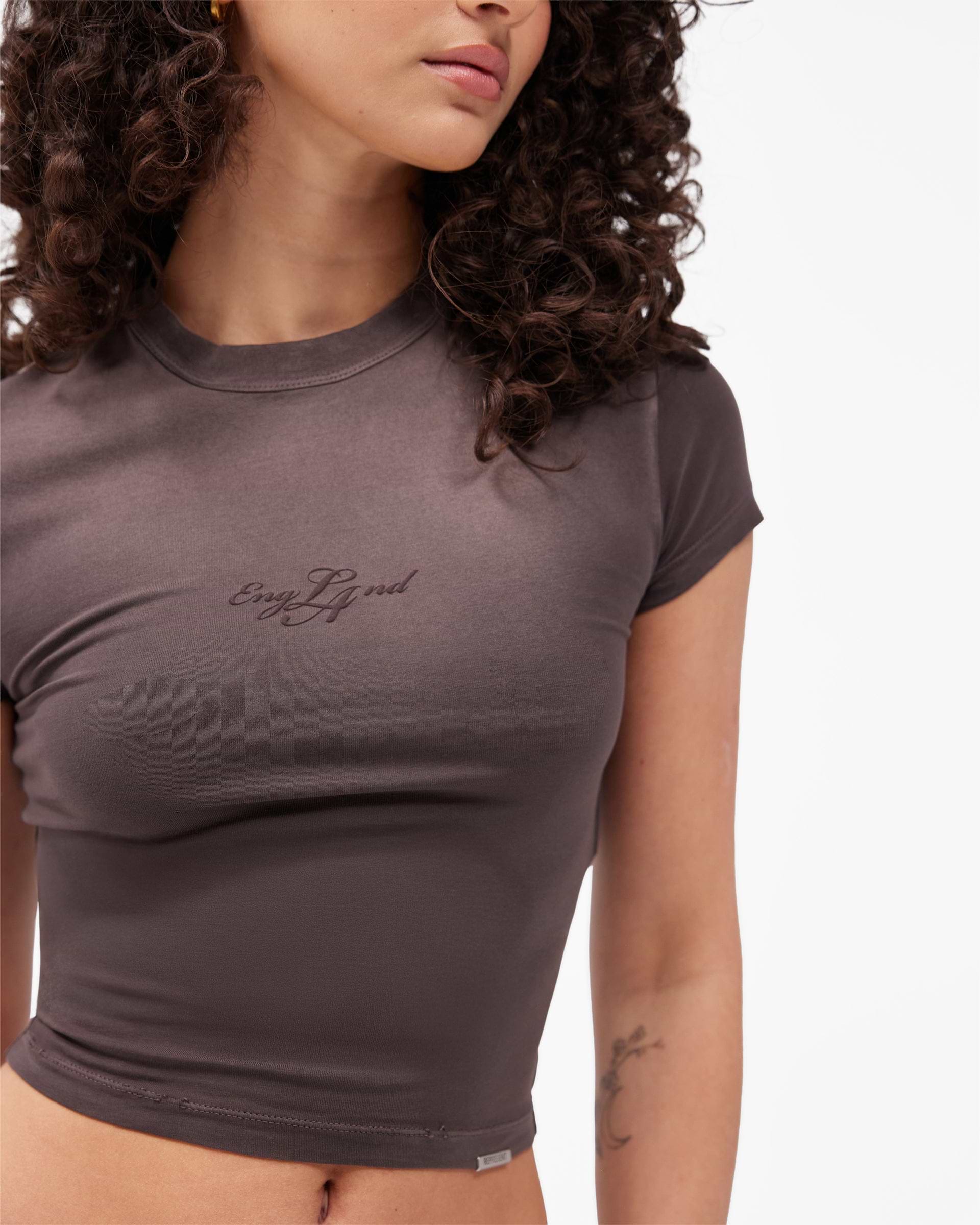 EngLAnd Baby Tee - Washed Brown