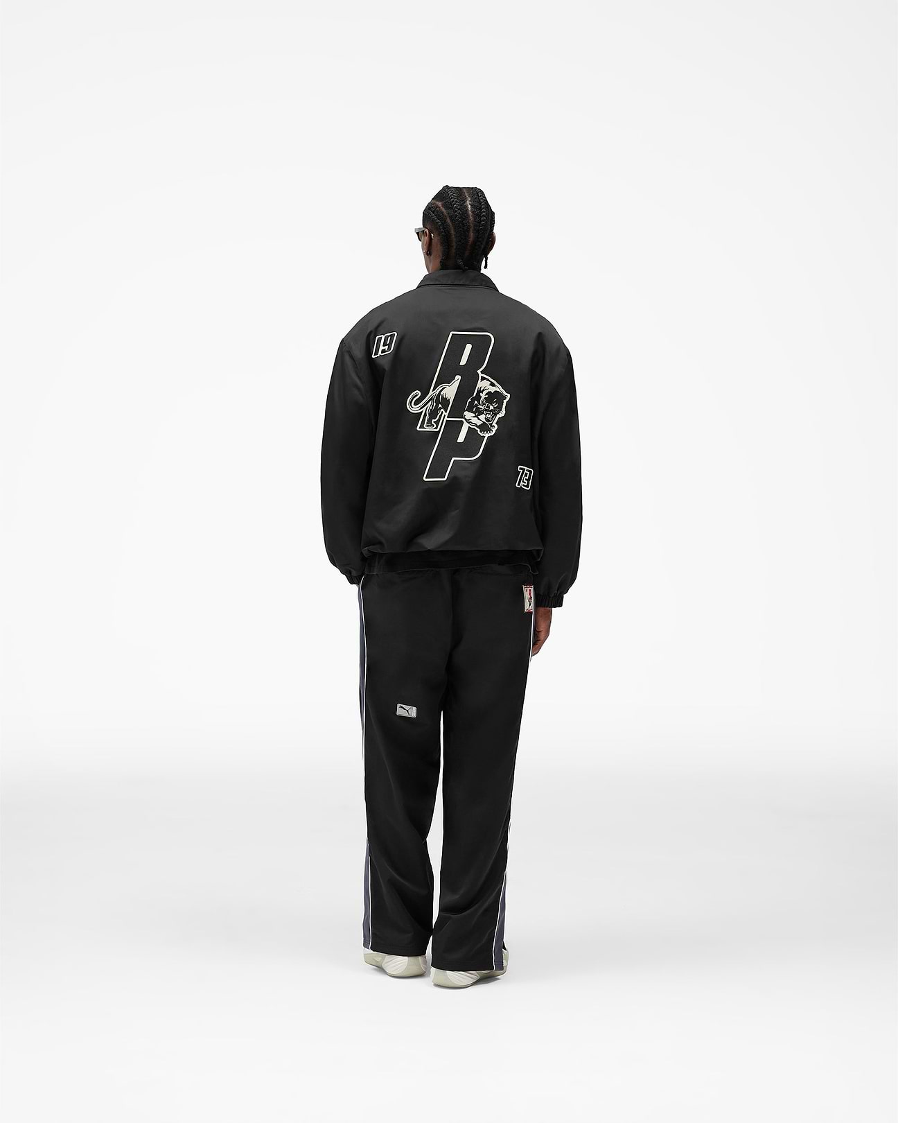 Black Represent x Puma Hoops Coach Jacket | Mens Jackets | REPRESENT