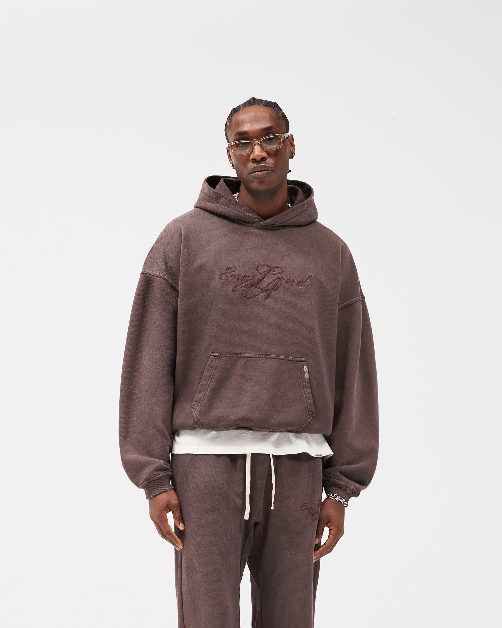 EngLAnd Hoodie - Washed Brown