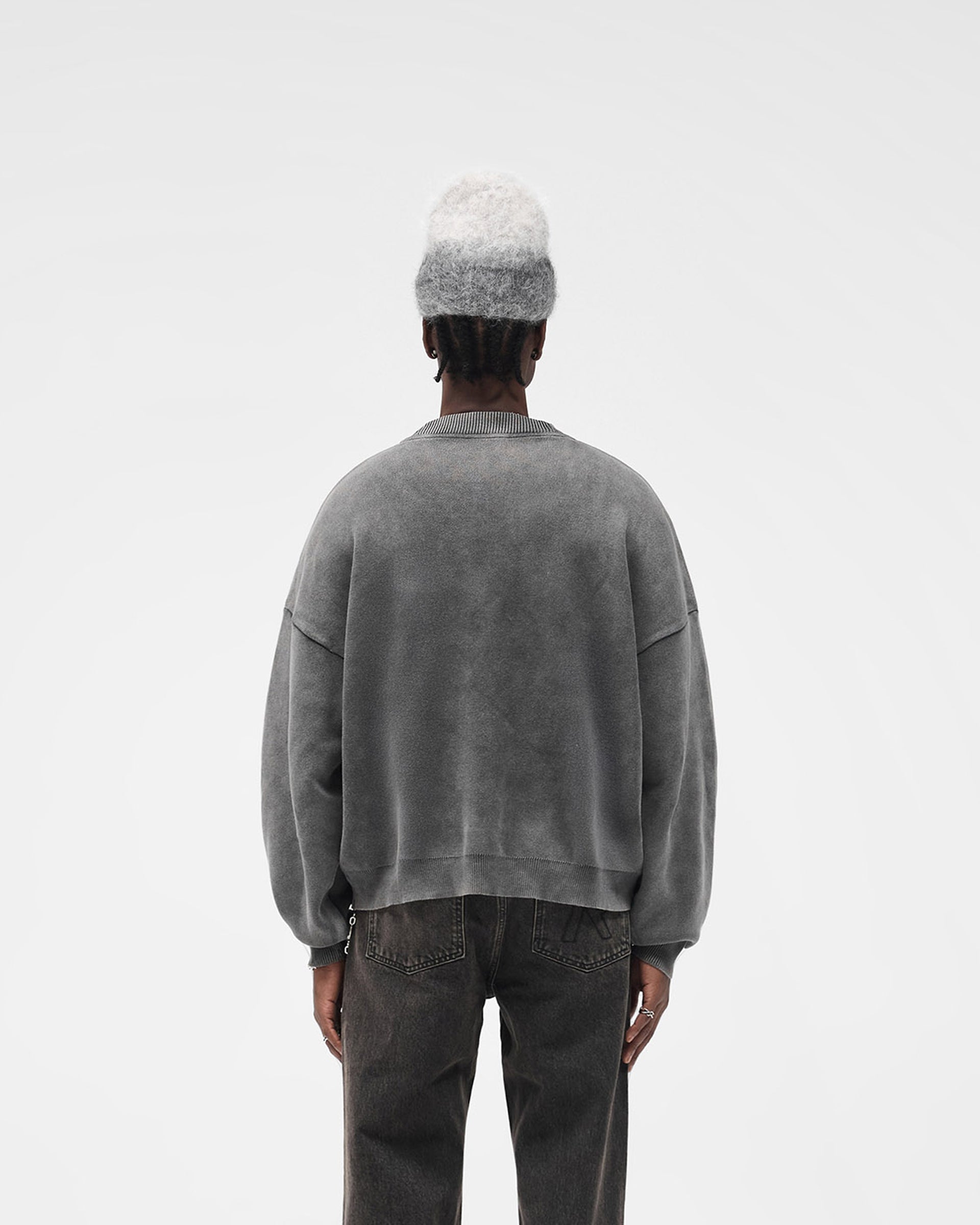 Stamped Sweater - Vintage Grey