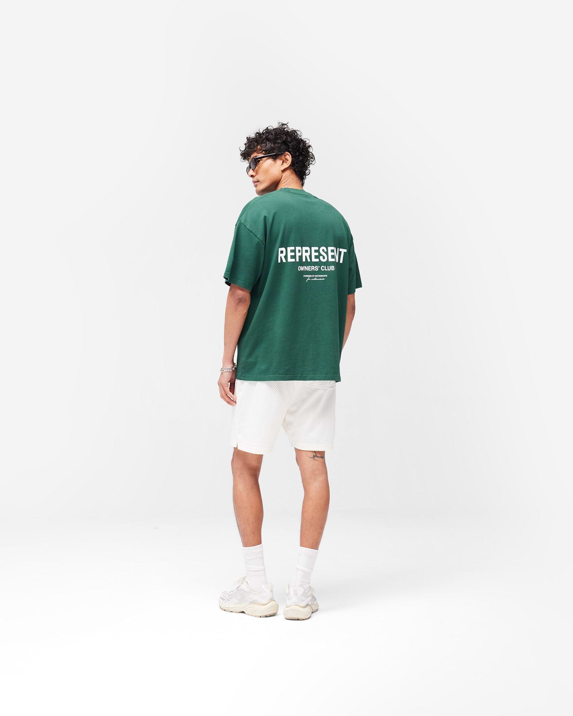 Represent Owners Club Mesh Shorts - Flat White