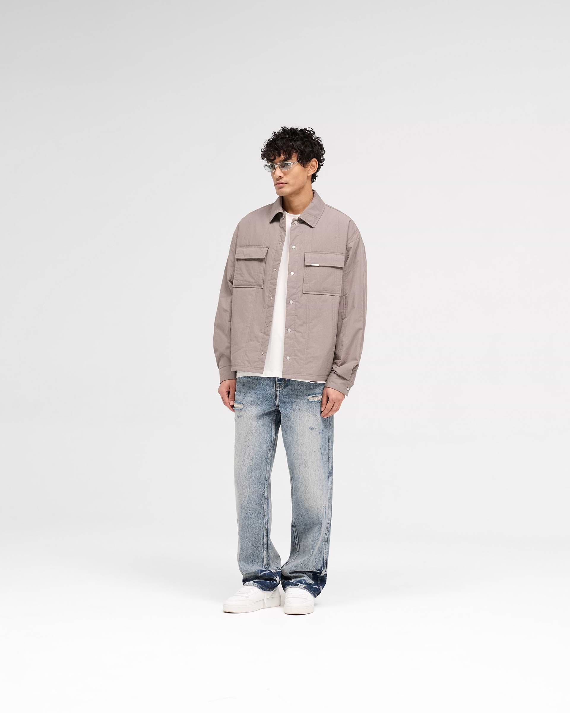 R3 Distressed Baggy Denim - Blue Cream