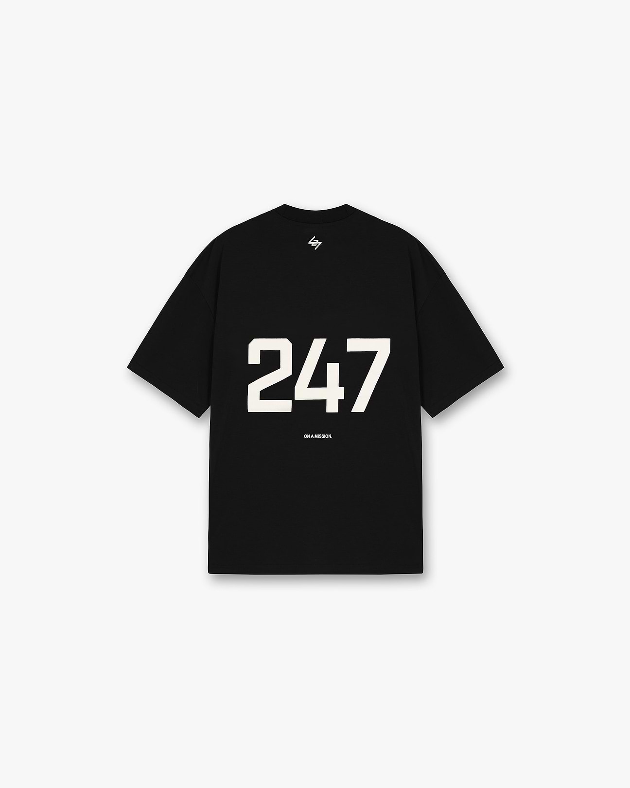 247 Oversized T-Shirt - Jet Black | REPRESENT