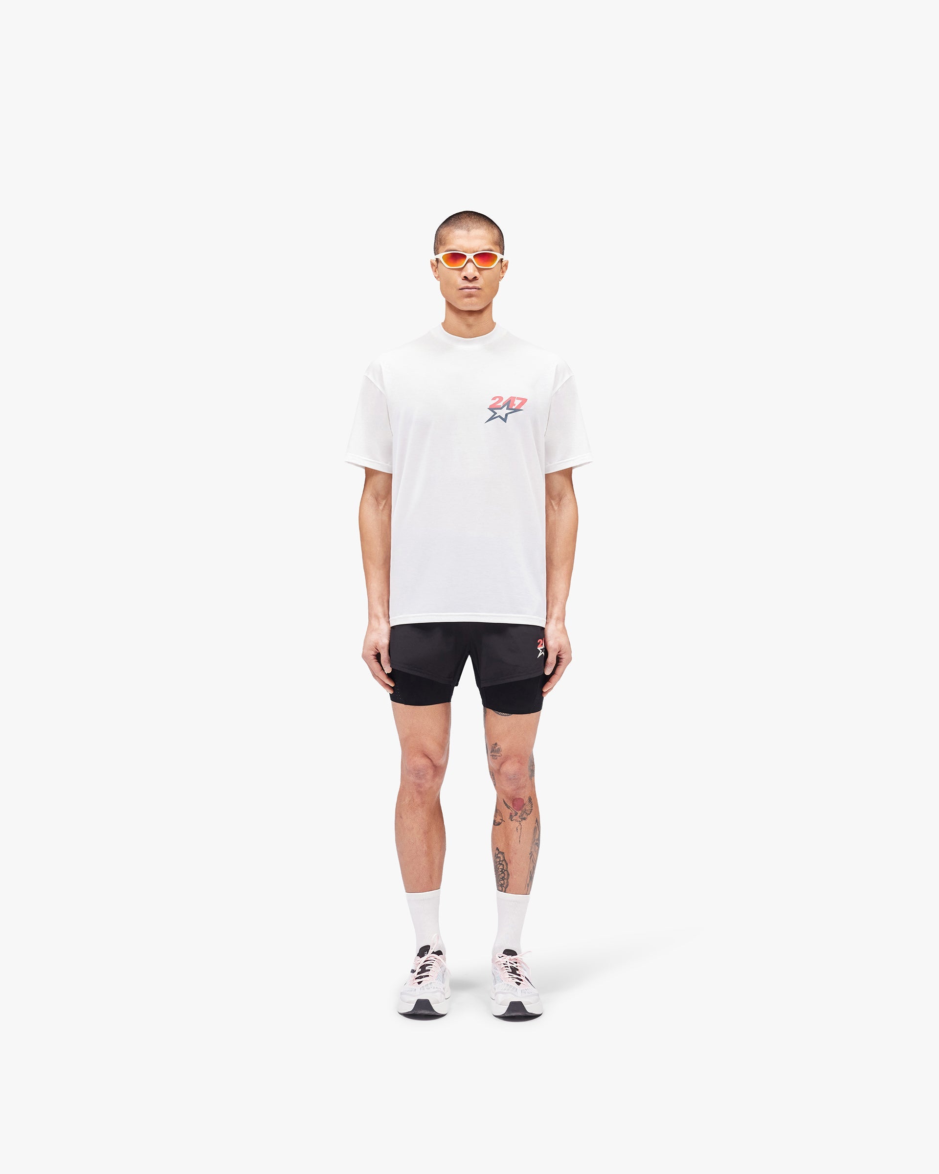 Team 247 Star Oversized T-Shirt - Flat White