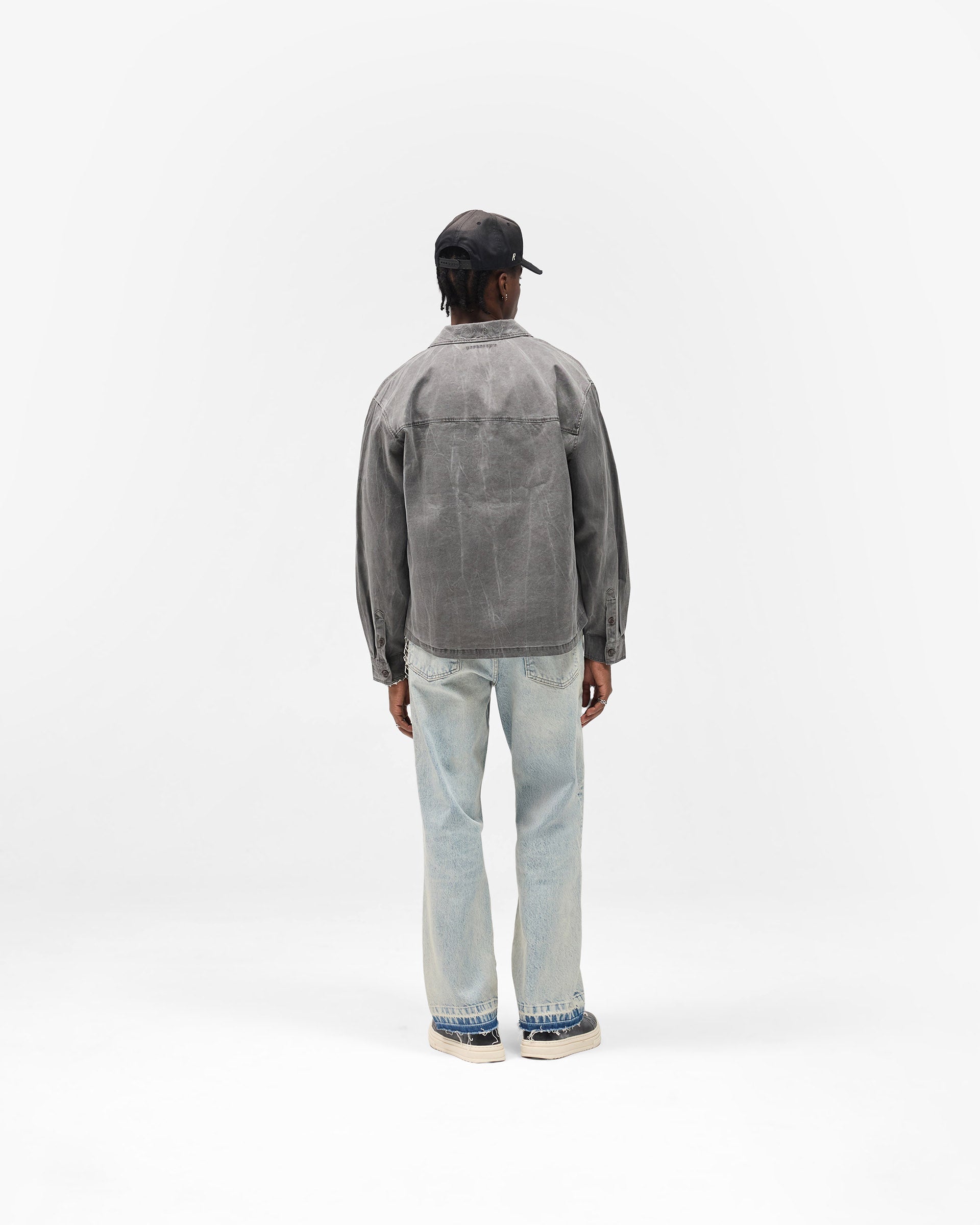 Washed Cotton Shirt - Jet Black