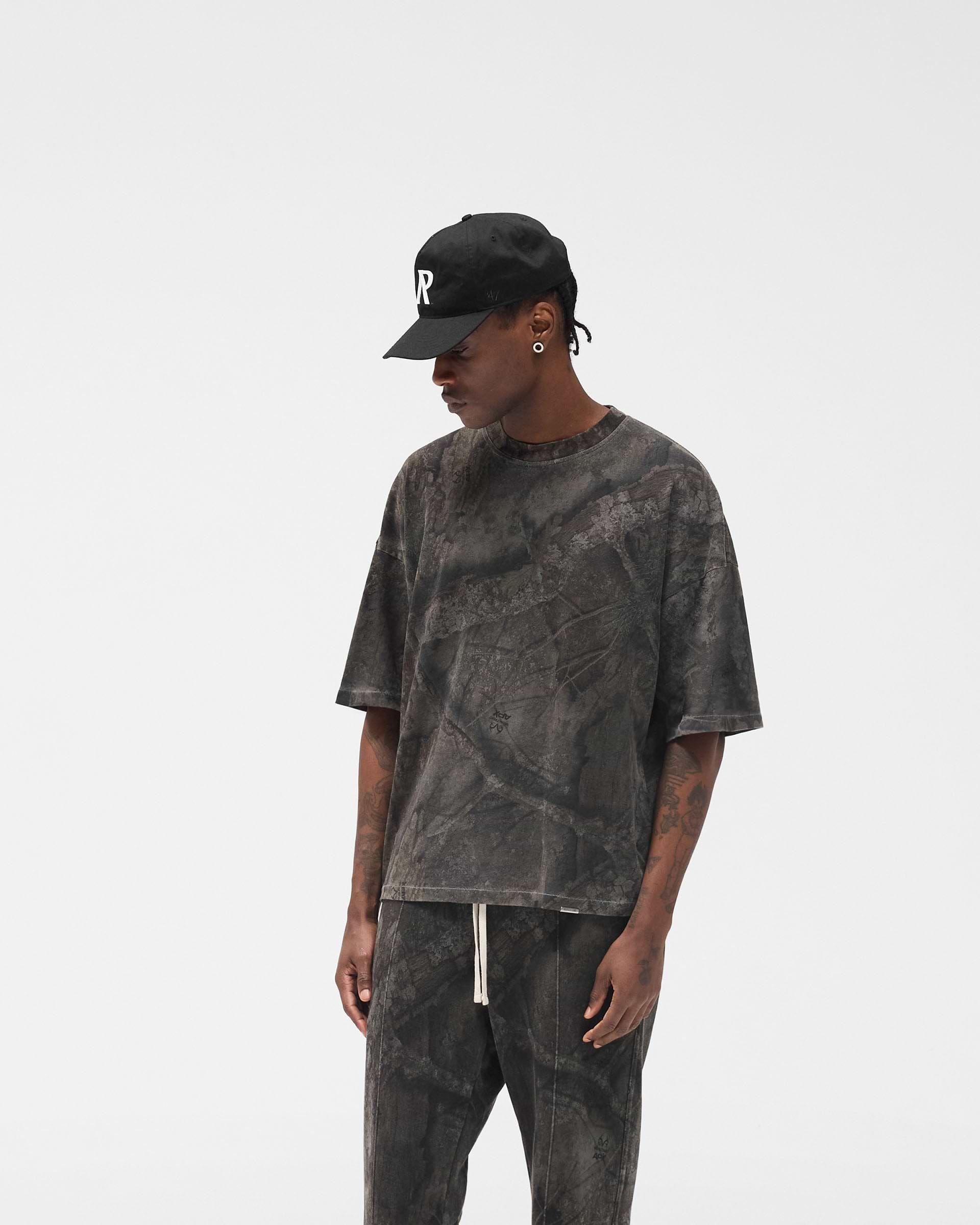Initial Overdye Realtree® Boxy T-Shirt - Overdyed Black