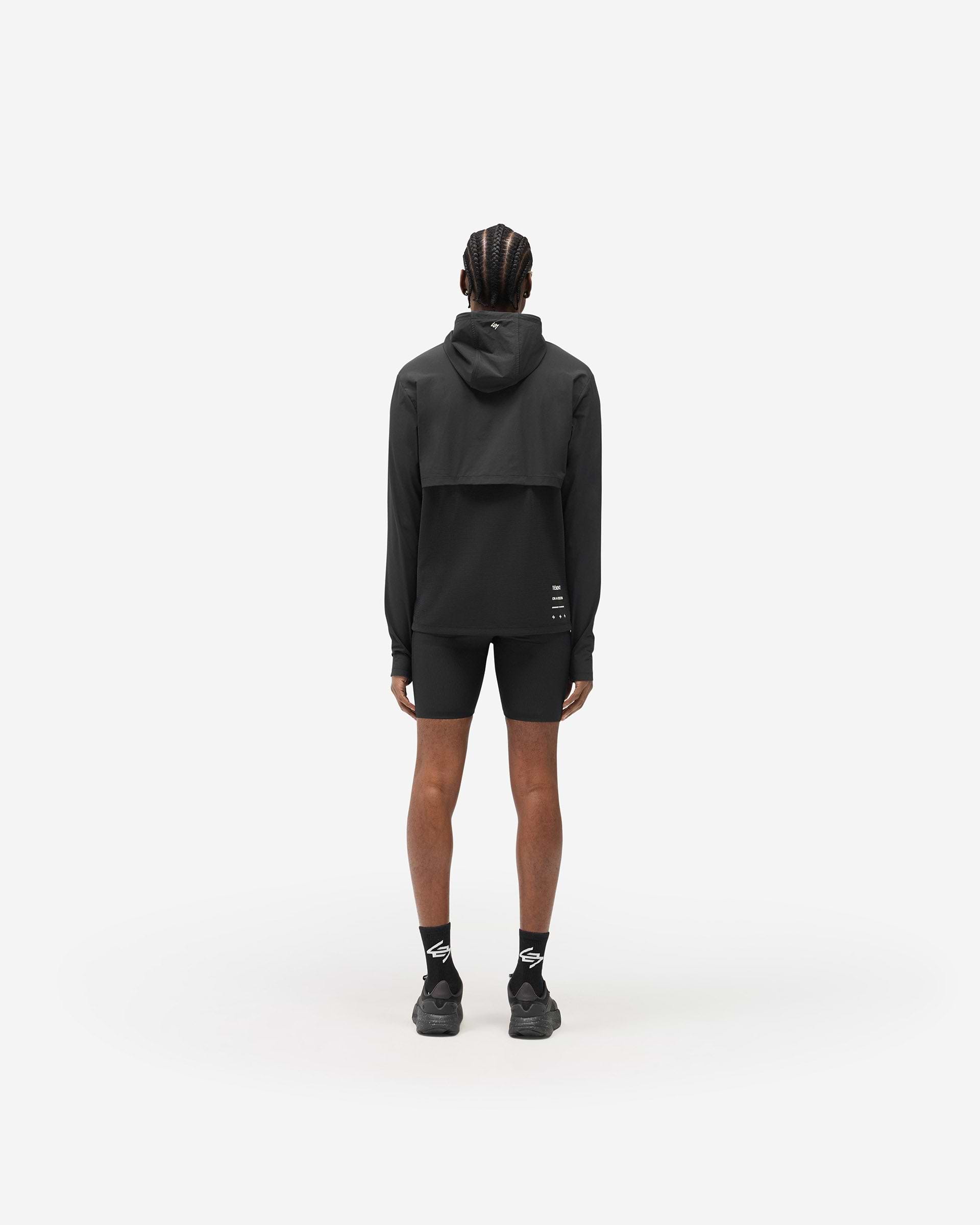 247 Hooded Quarter Zip - Black
