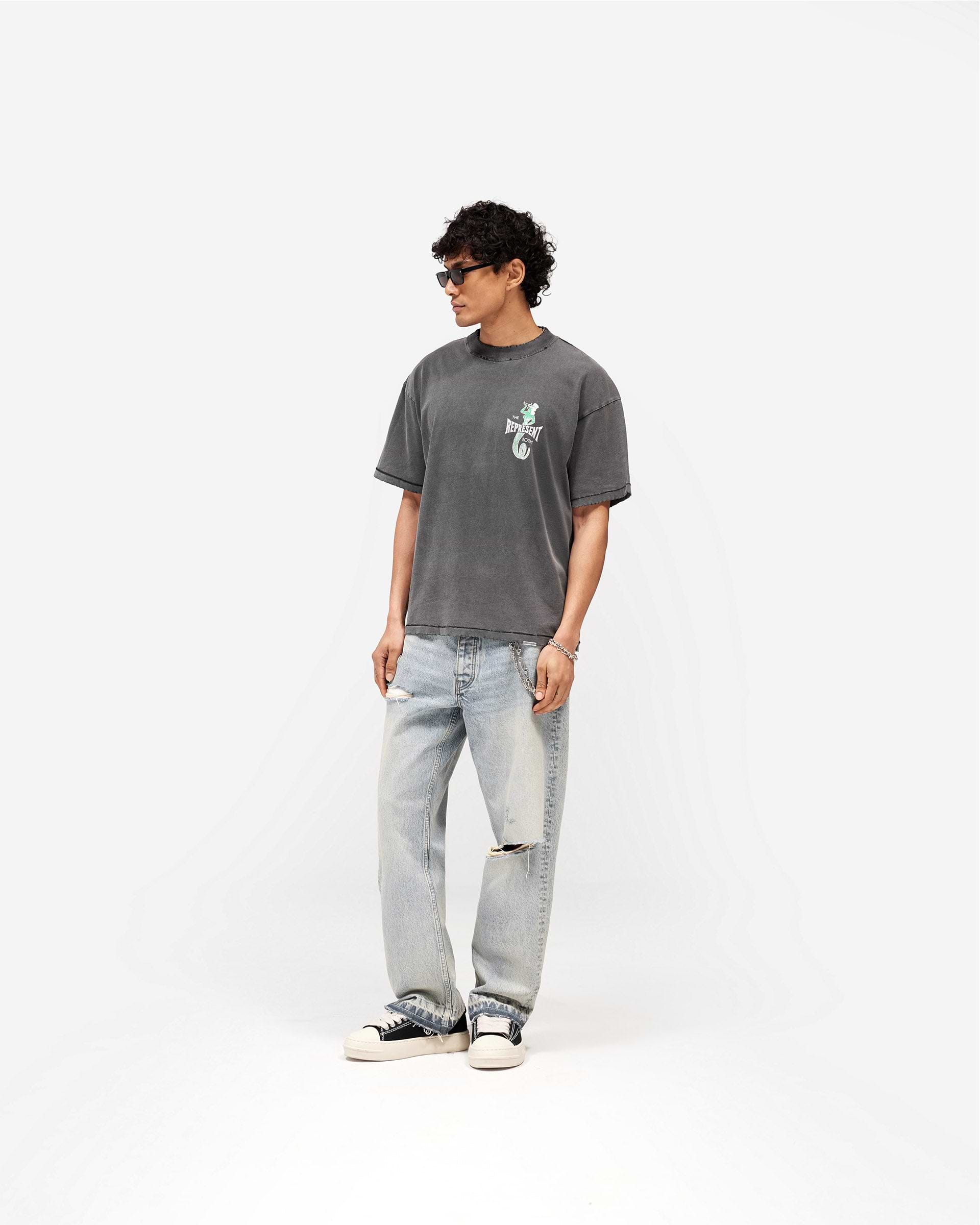 Represent x The Viper Room Dice T-Shirt - Vintage Grey