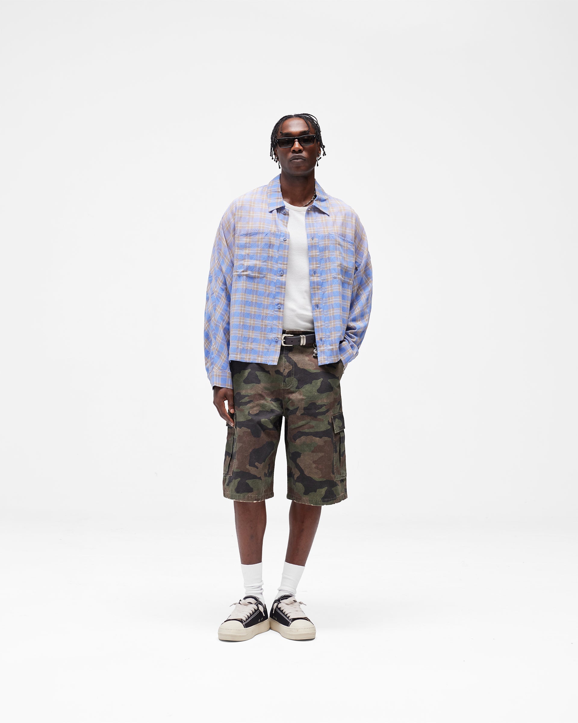 Santa Monica Flannel Shirt - Drift Blue