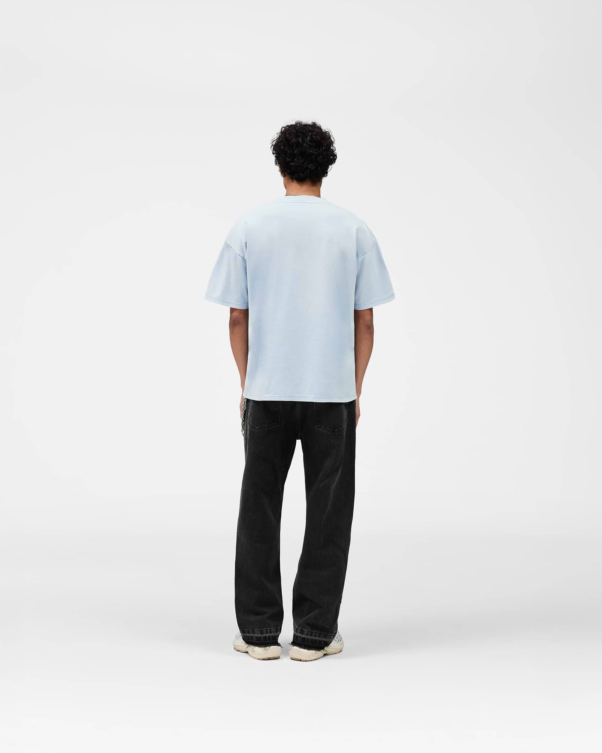 Western Initial T-Shirt - Mountain Blue