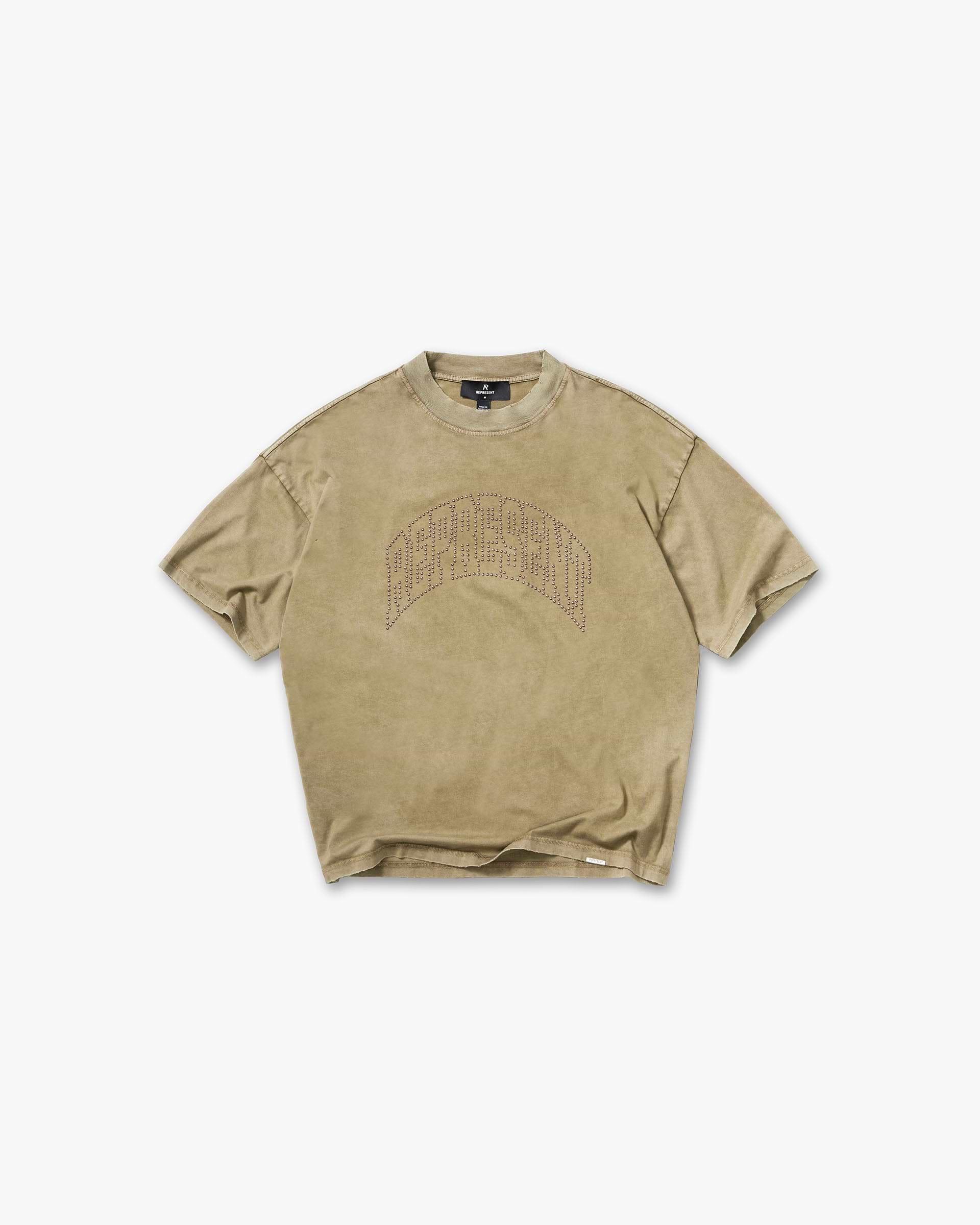 Embellished Represent T-Shirt - Vintage Khaki