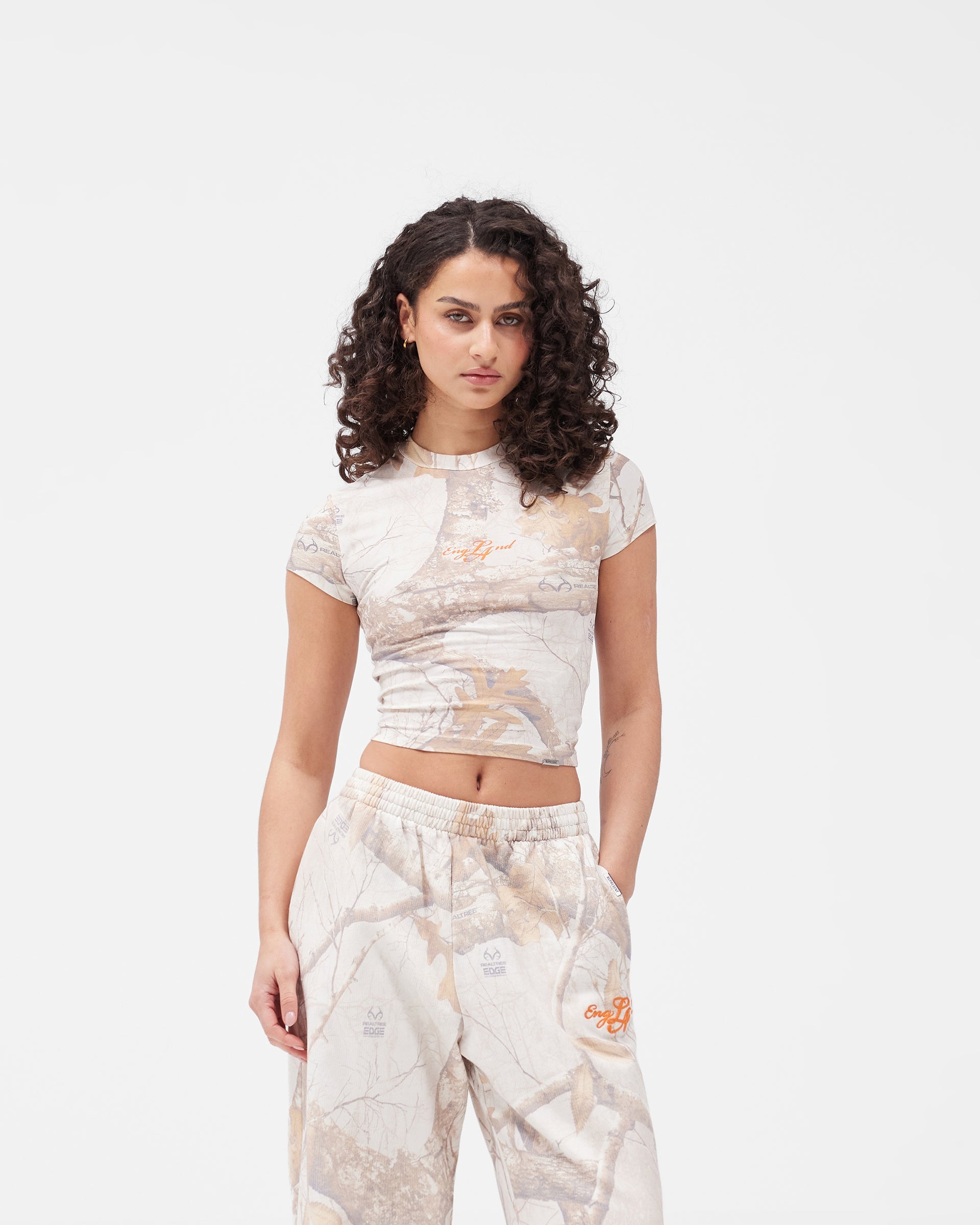 EngLAnd Baby Tee - Washed White Realtree®