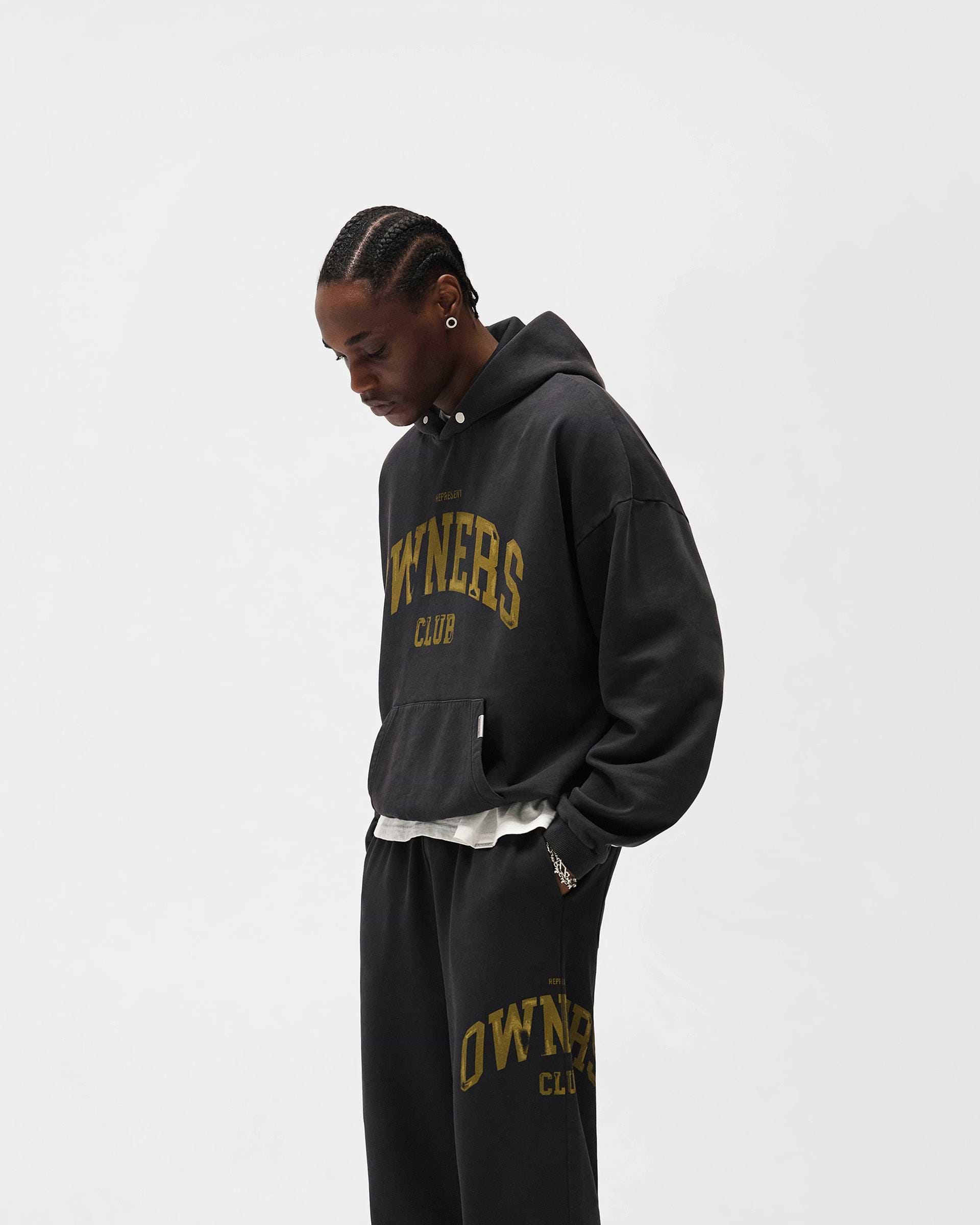 Represent Owners Club Hoodie - Faded Black
