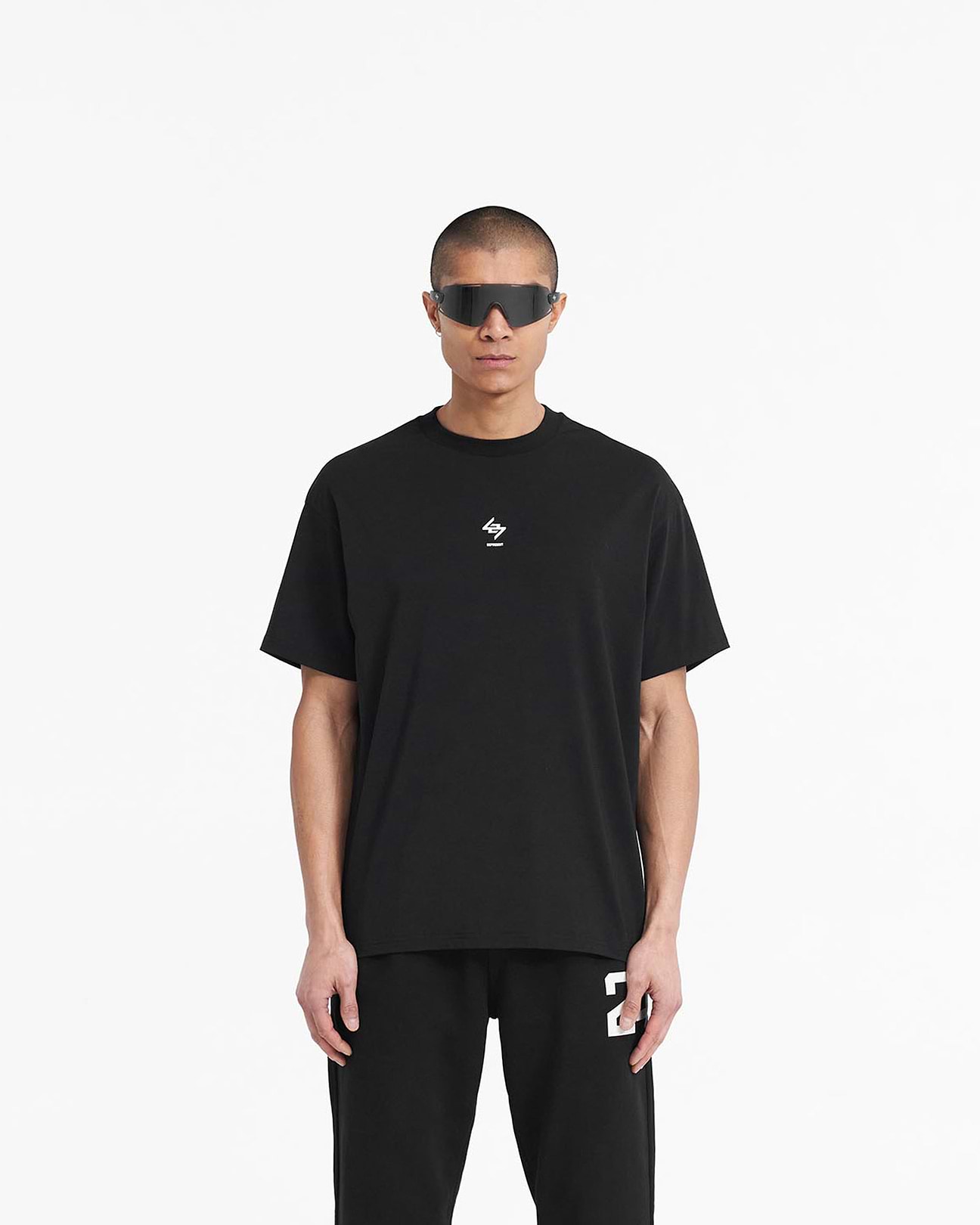 247 Oversized T-Shirt - Jet Black | REPRESENT