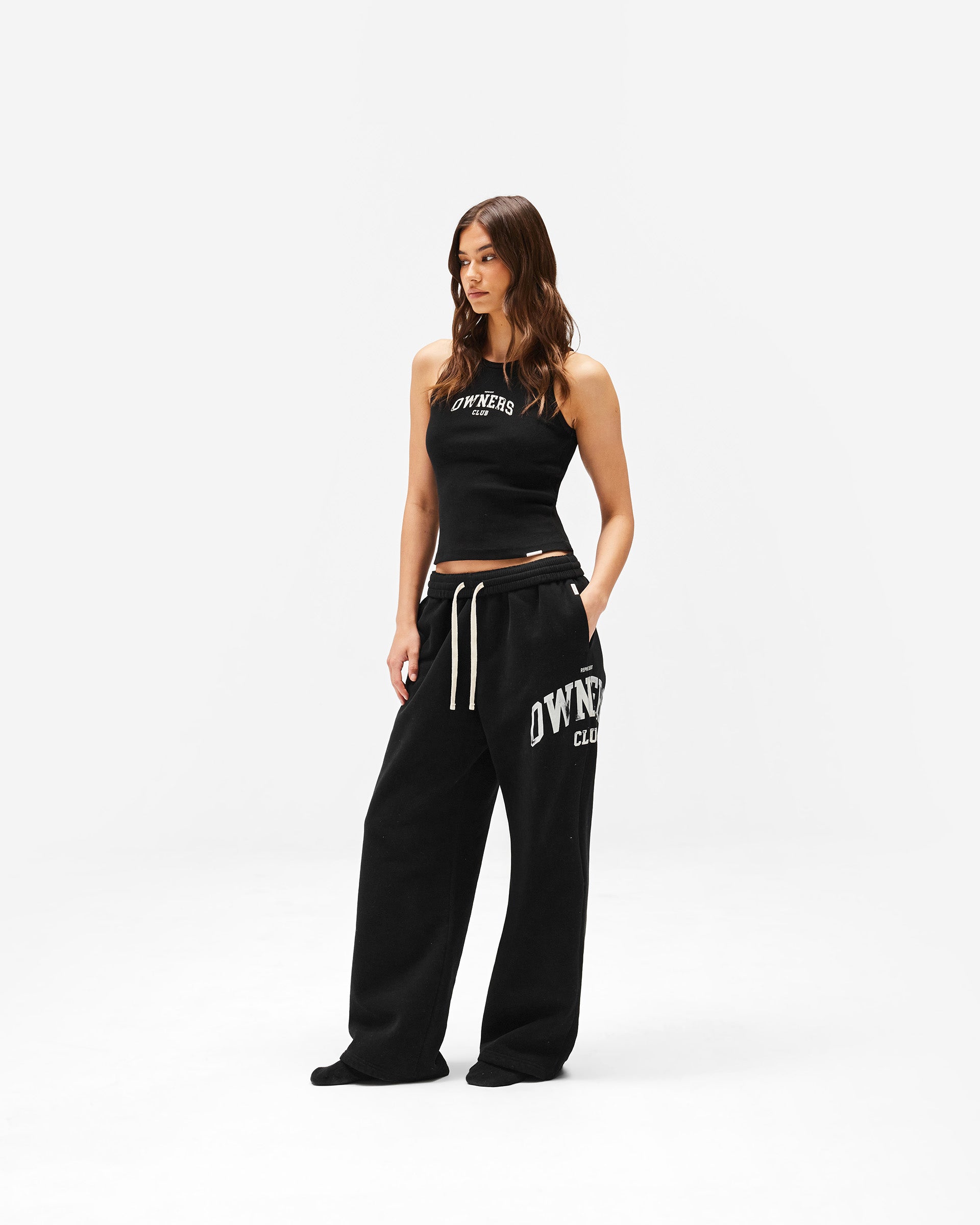 Represent Owners Club Rib Vest - Jet Black