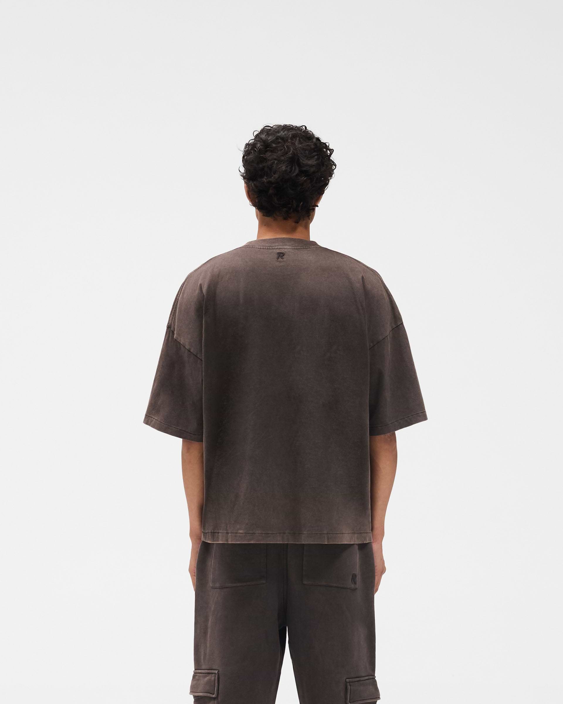 Initial Boxy T-Shirt - Coffee