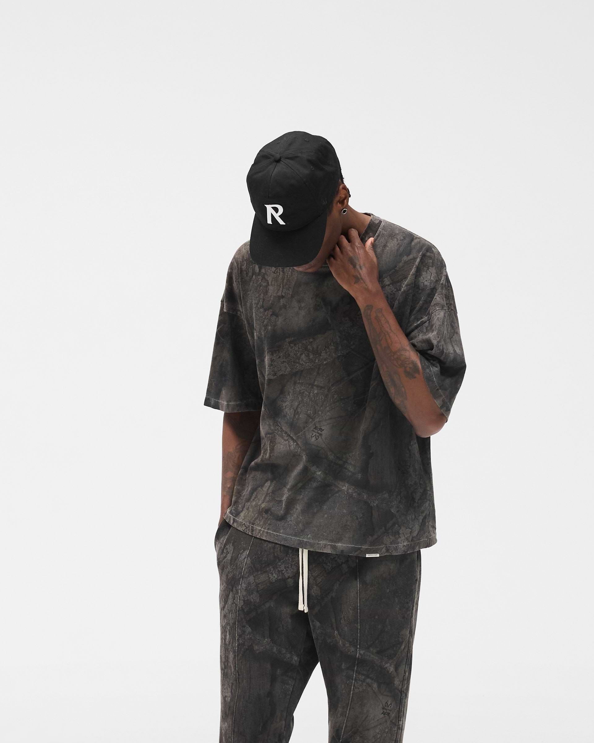 Initial Overdye Realtree® Boxy T-Shirt - Overdyed Black