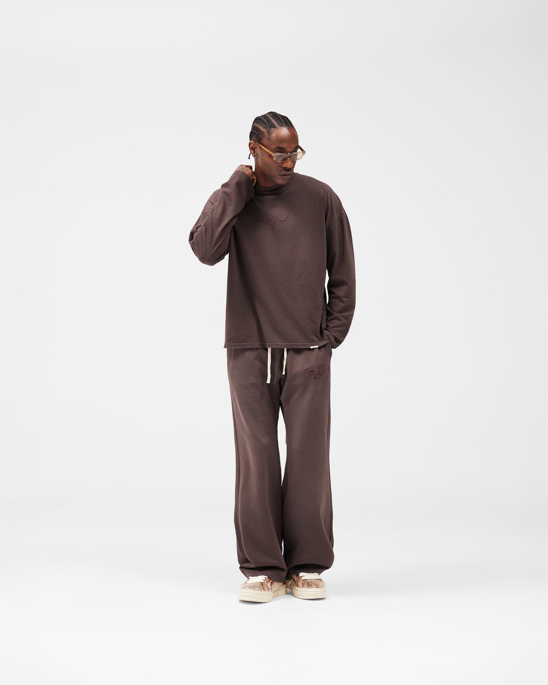 EngLAnd Long Sleeve T-Shirt - Washed Brown