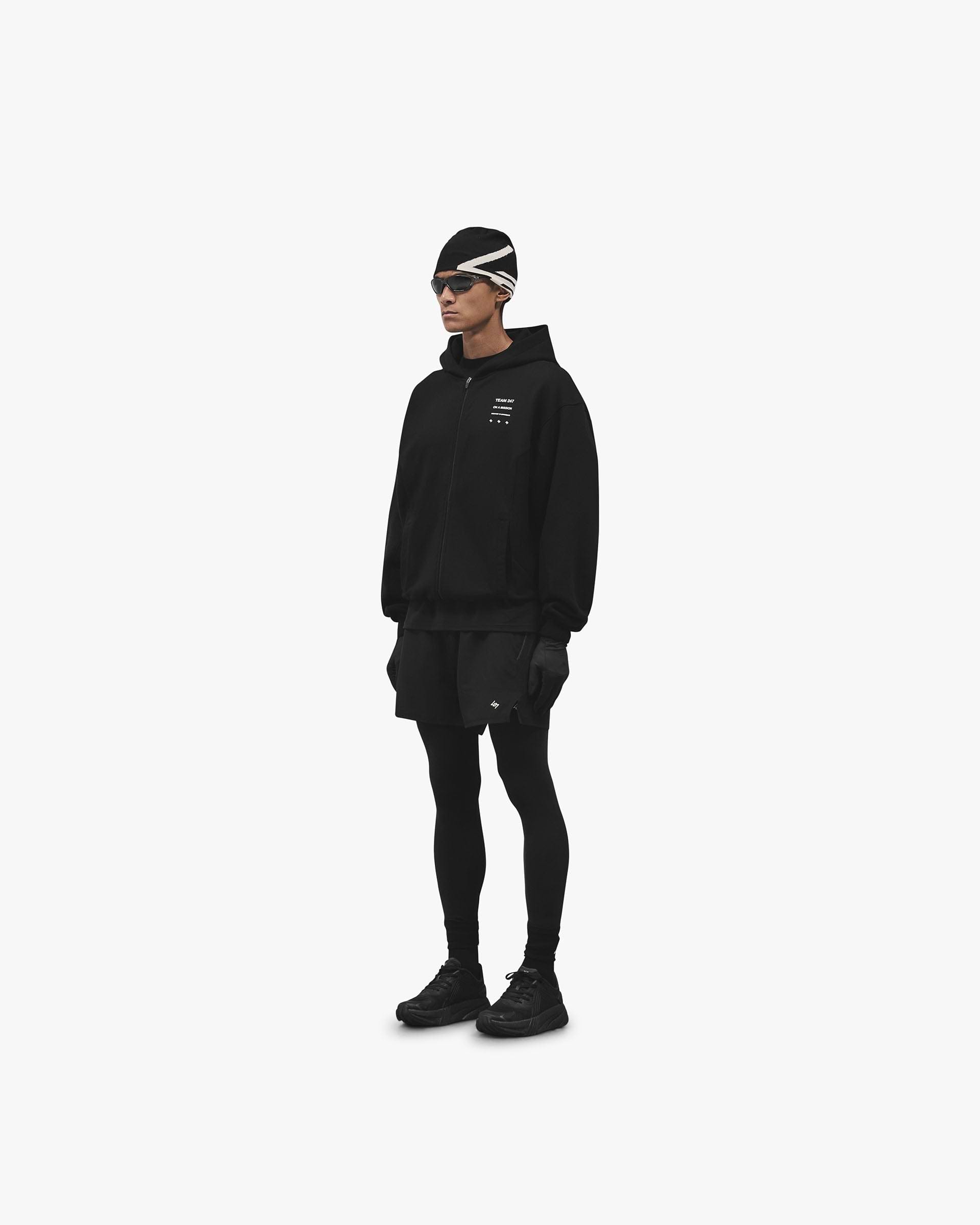 247 Uprising Zip Hoodie - Black