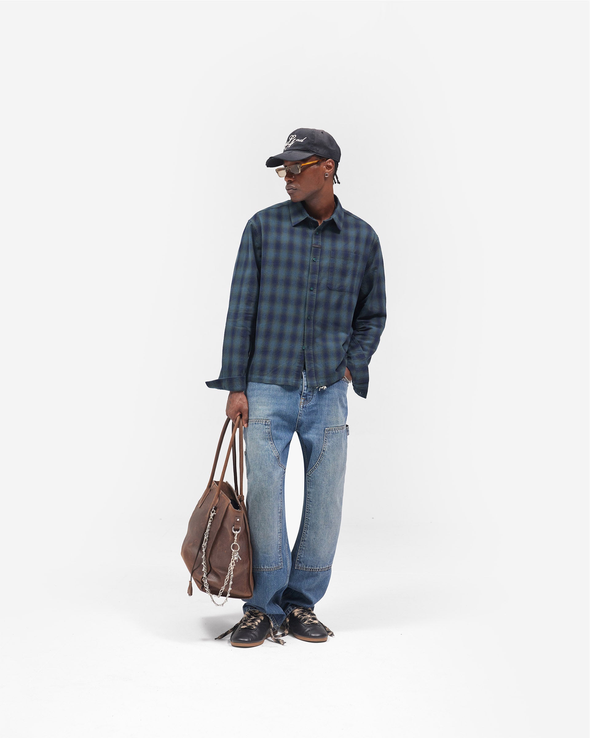 R2 Carpenter Panel Denim - Rinse Blue