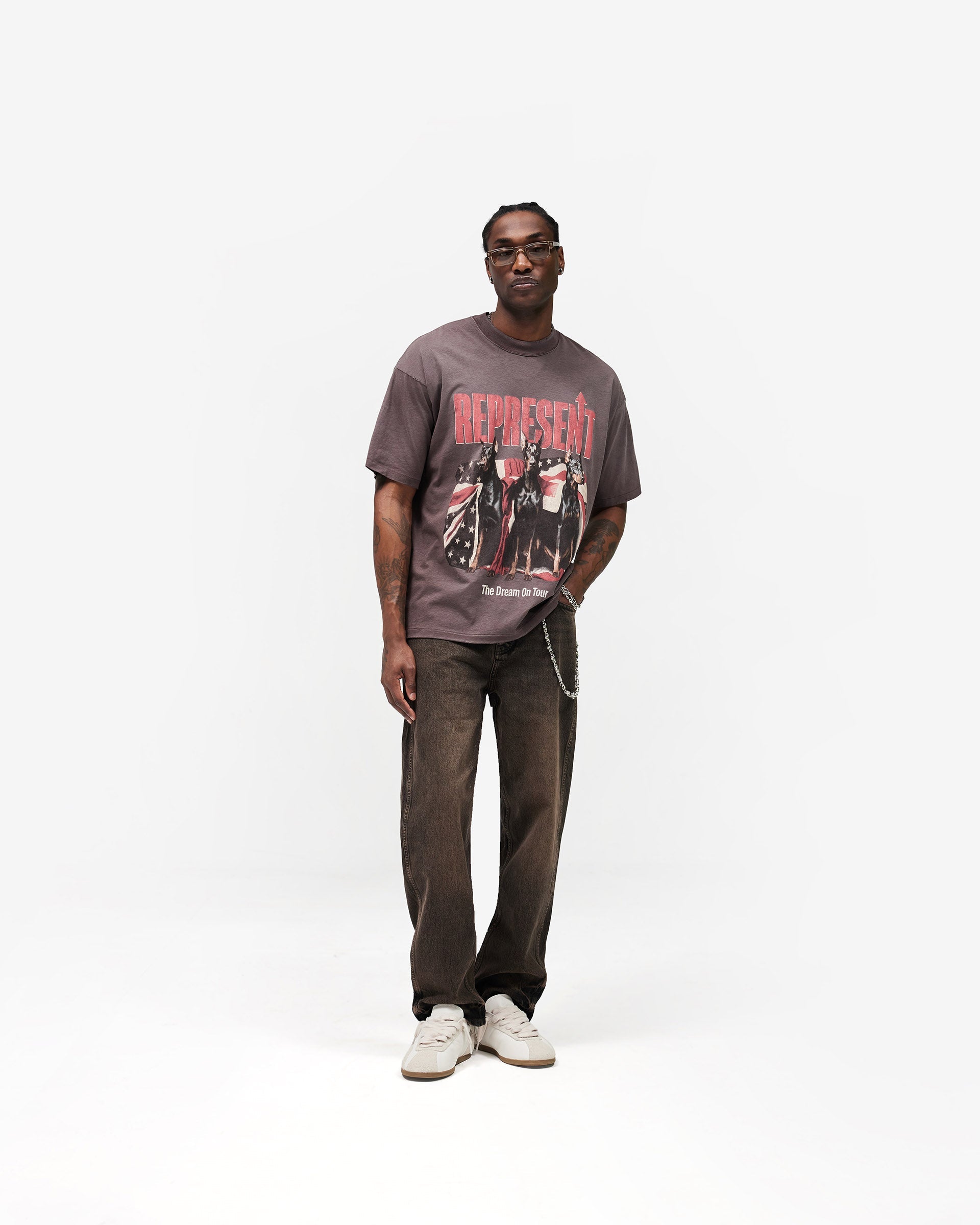 R2 Straight Leg Denim - Bark