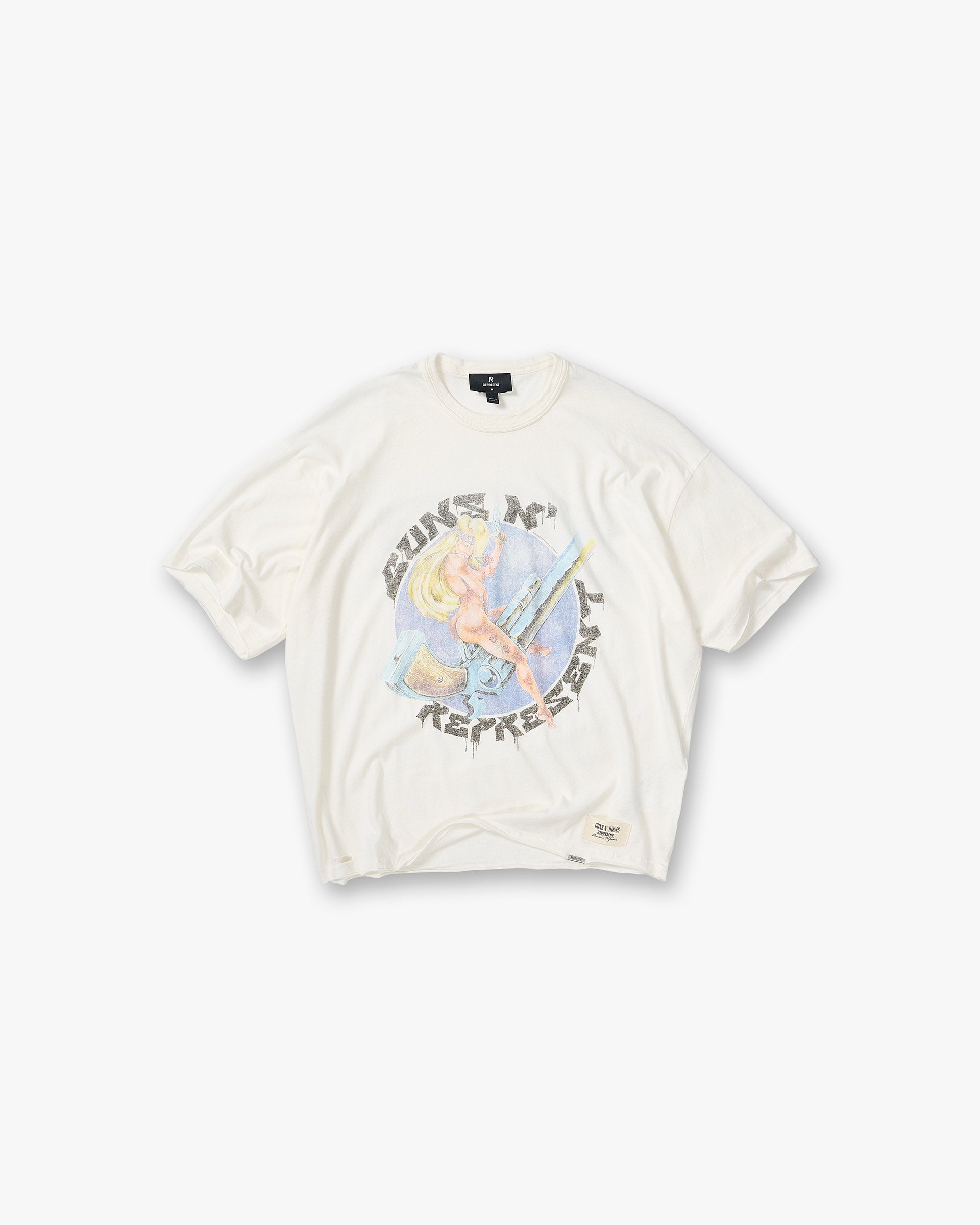 Represent X Guns N' Roses Revolver T-Shirt - Flat White