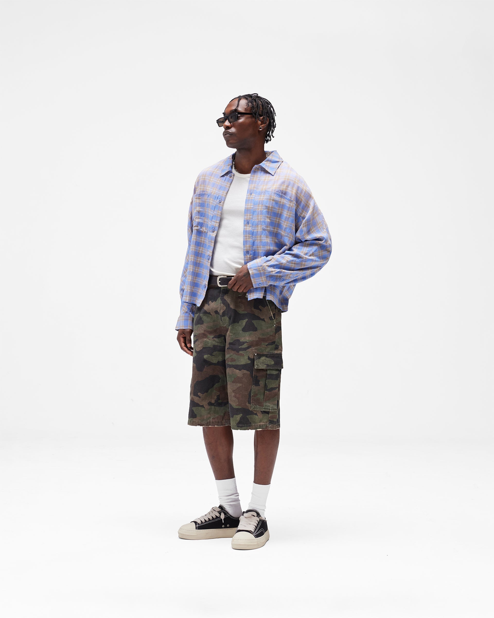 Santa Monica Flannel Shirt - Drift Blue