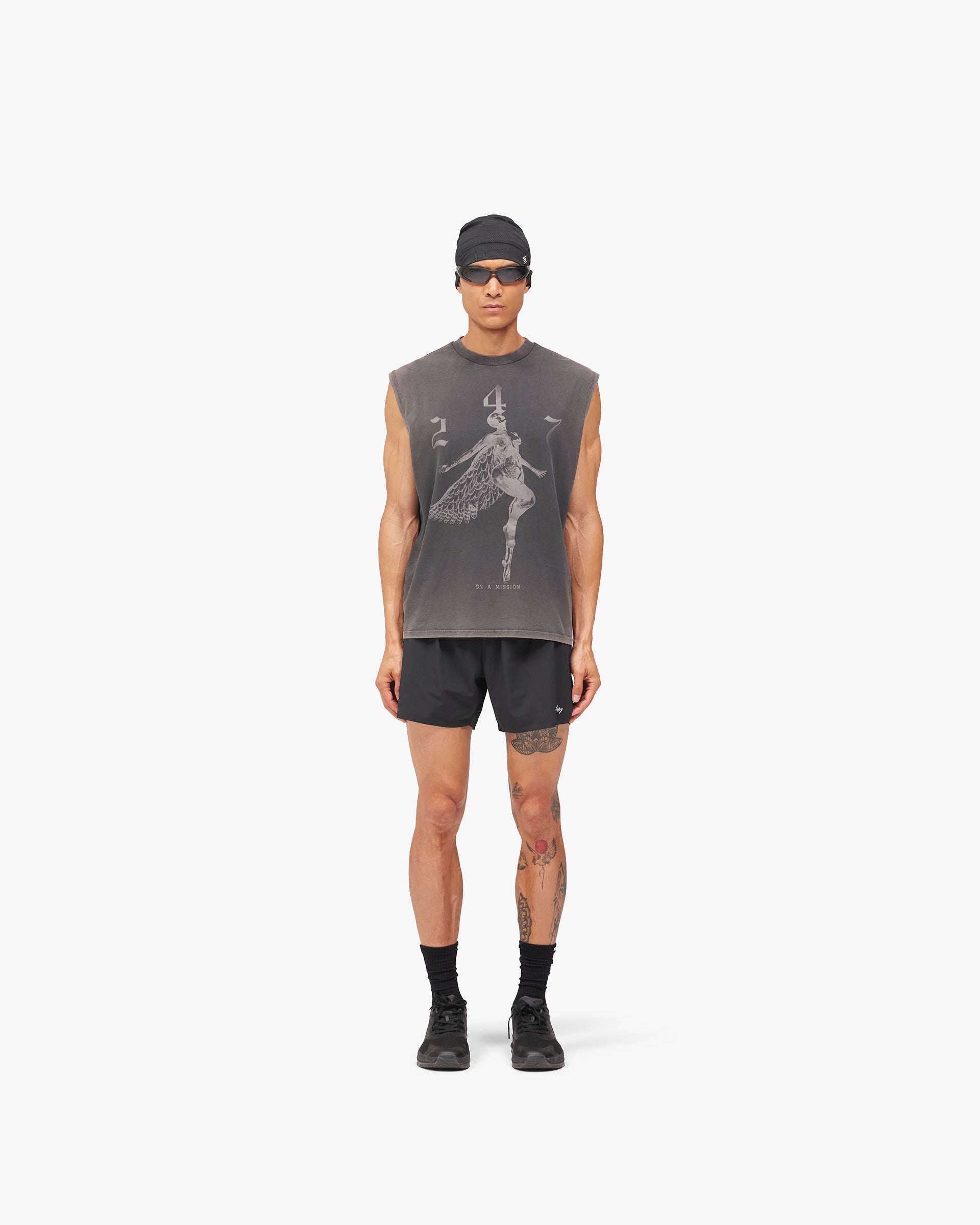 247 Fallen Angel Tank - Vintage Black