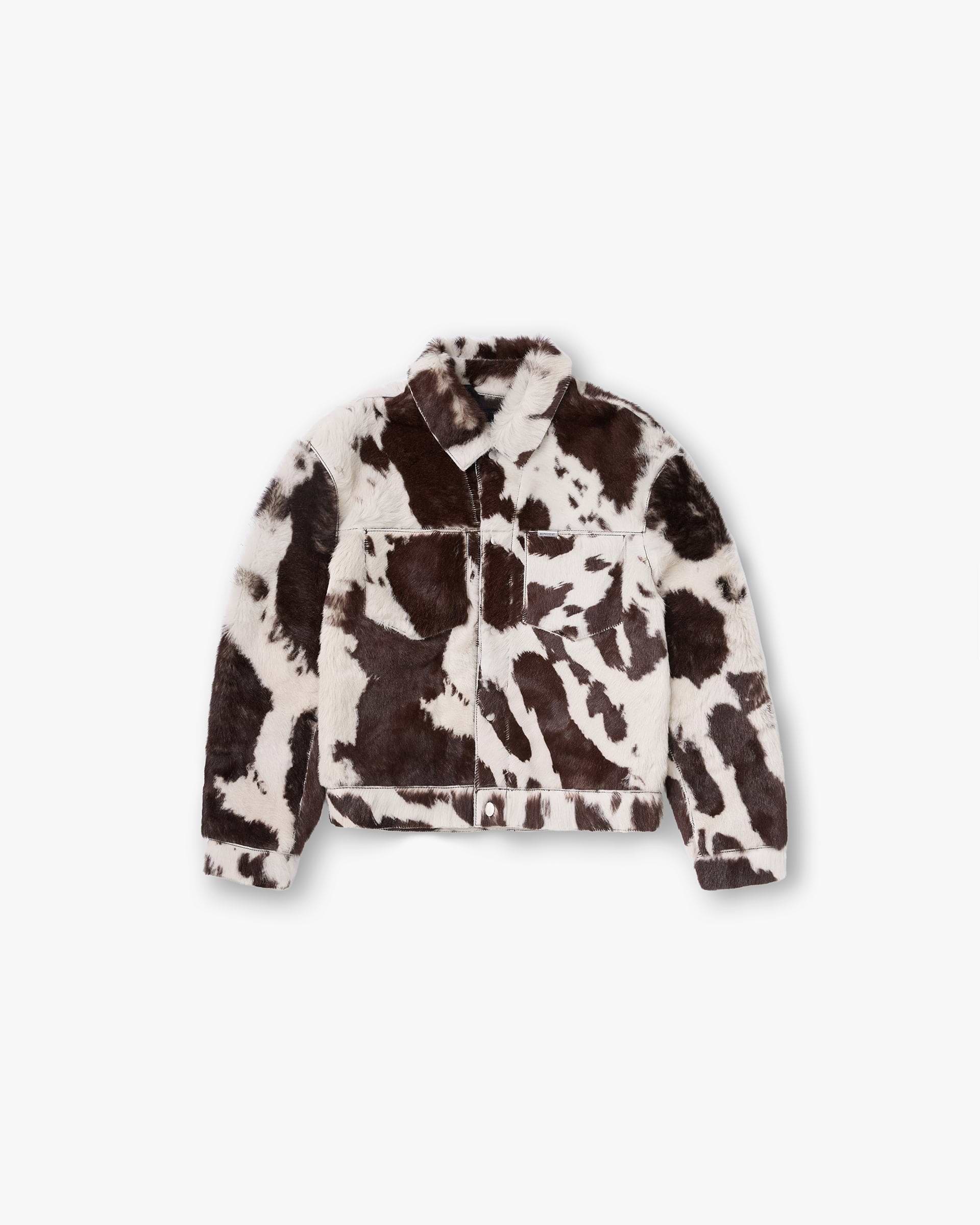 Cowhide Trucker Jacket - Multi