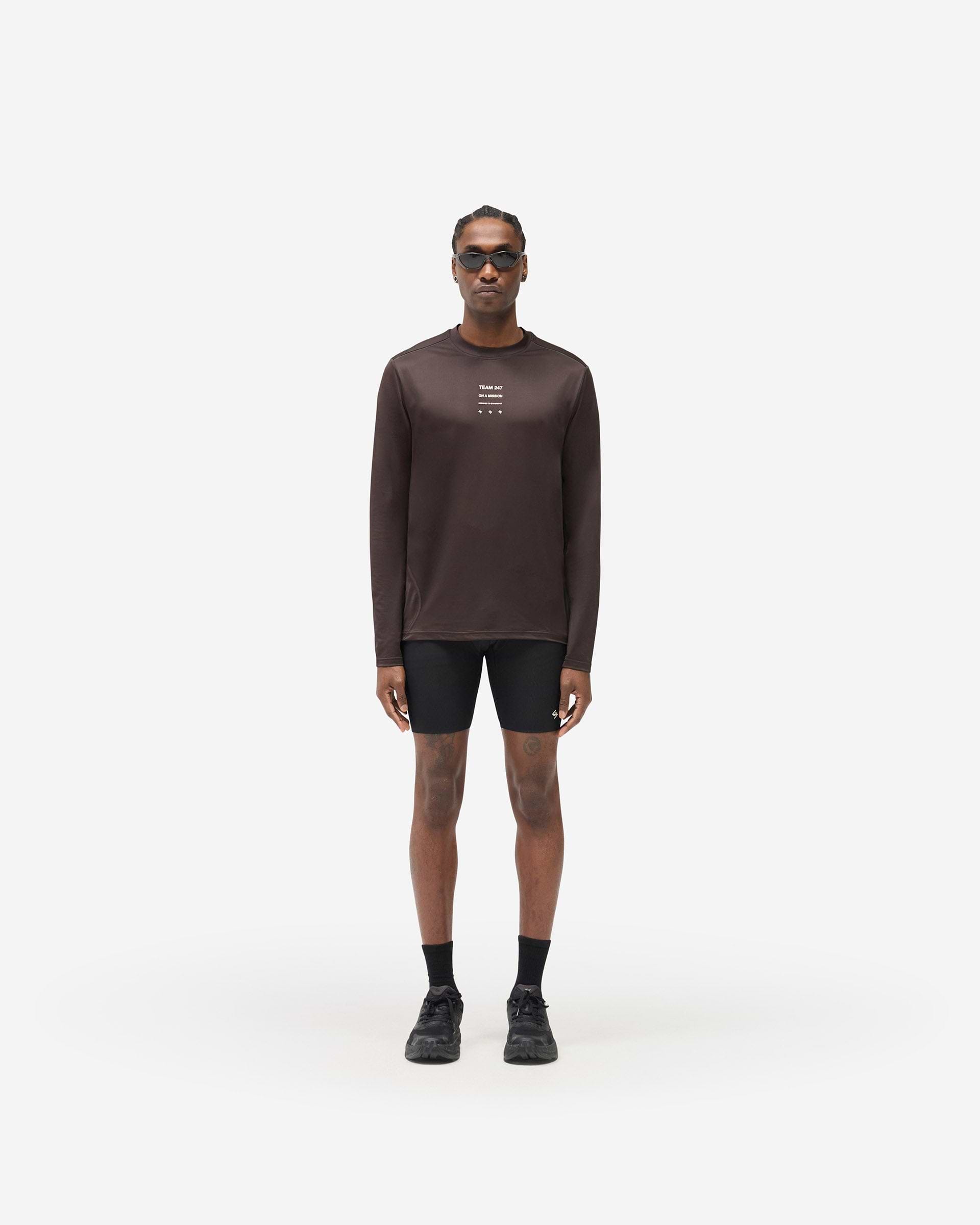 247 Trail Long Sleeve T-Shirt - Chocolate