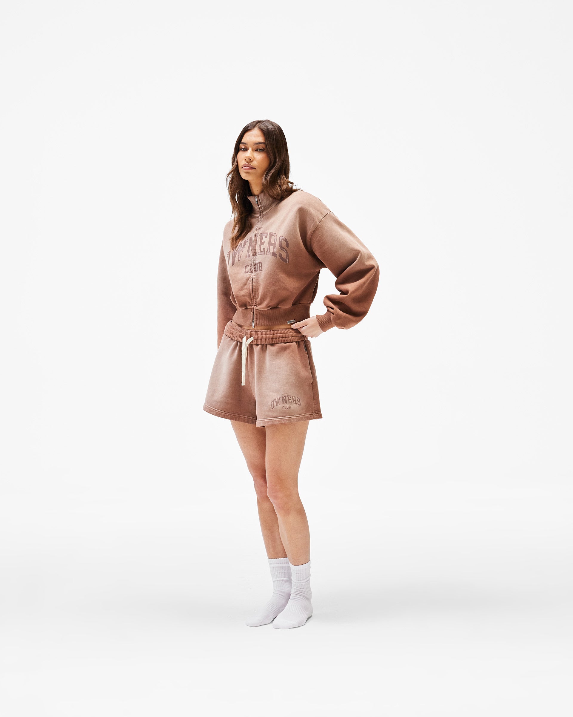 Represent Owners Club Zip Funnel Neck - Sienna