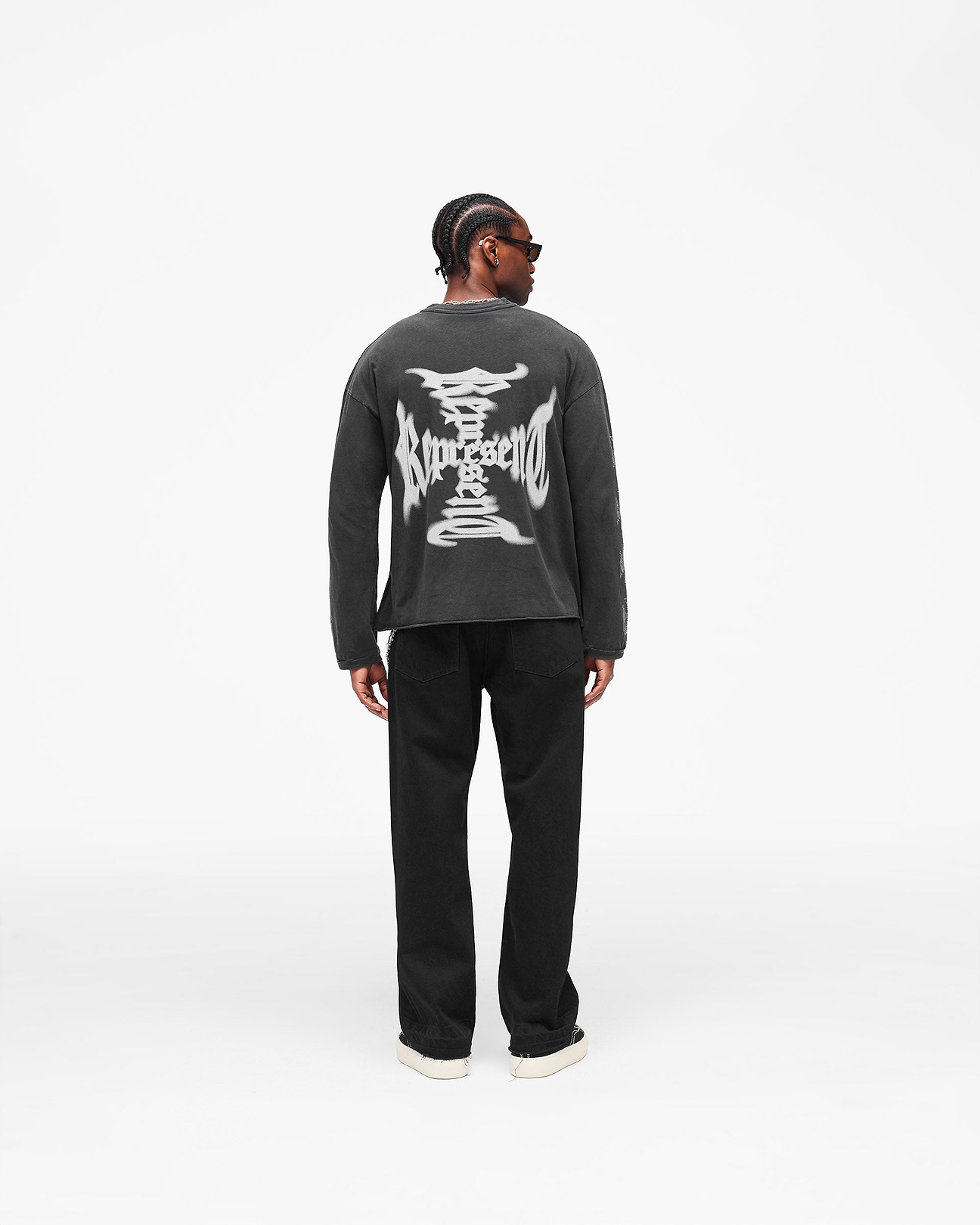 トップス typeshade REBELLION LONG T SHIRT BLACK MH Long Sleeve T-Shirt Faded Black | Heaton Capsule | REPRESENT