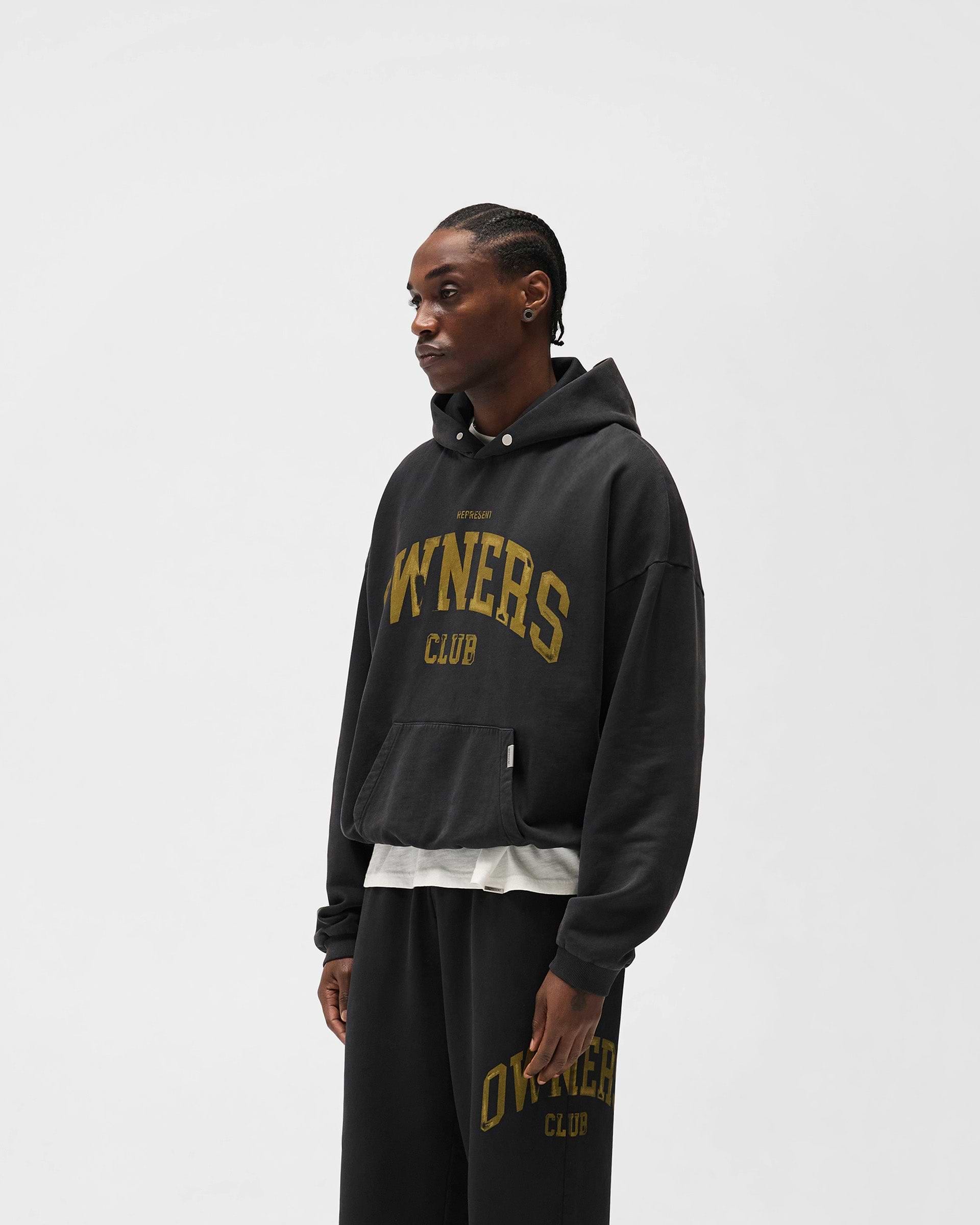Represent Owners Club Hoodie - Faded Black