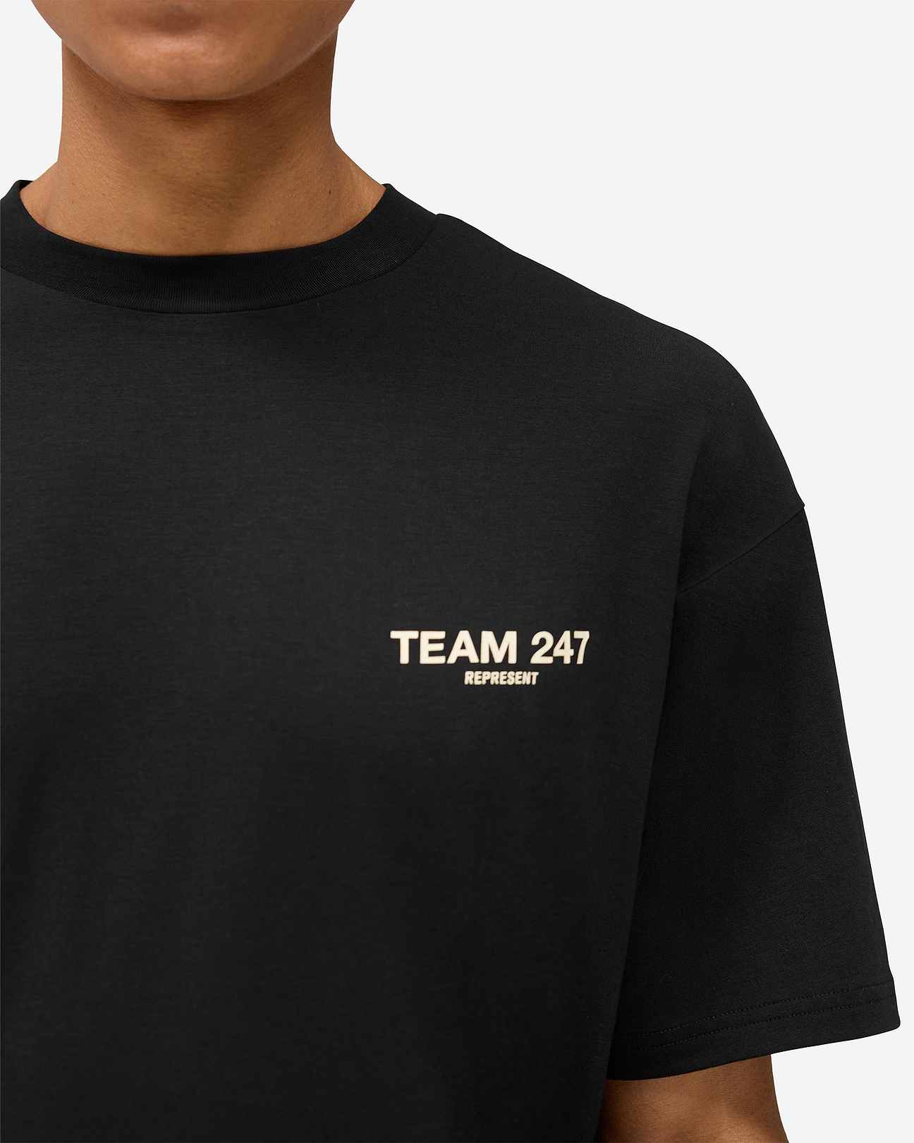 Jet Black Team 247 T-Shirt | 247 Running T-Shirt | REPRESENT