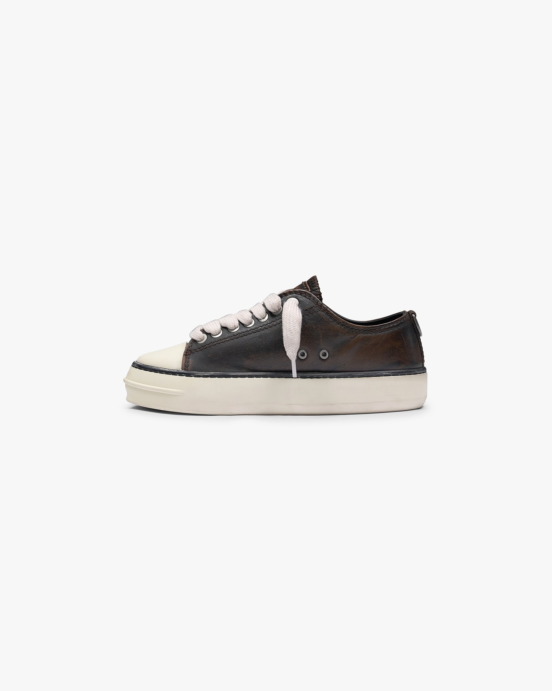 Rep-Cap Distressed Leather - Dark Brown