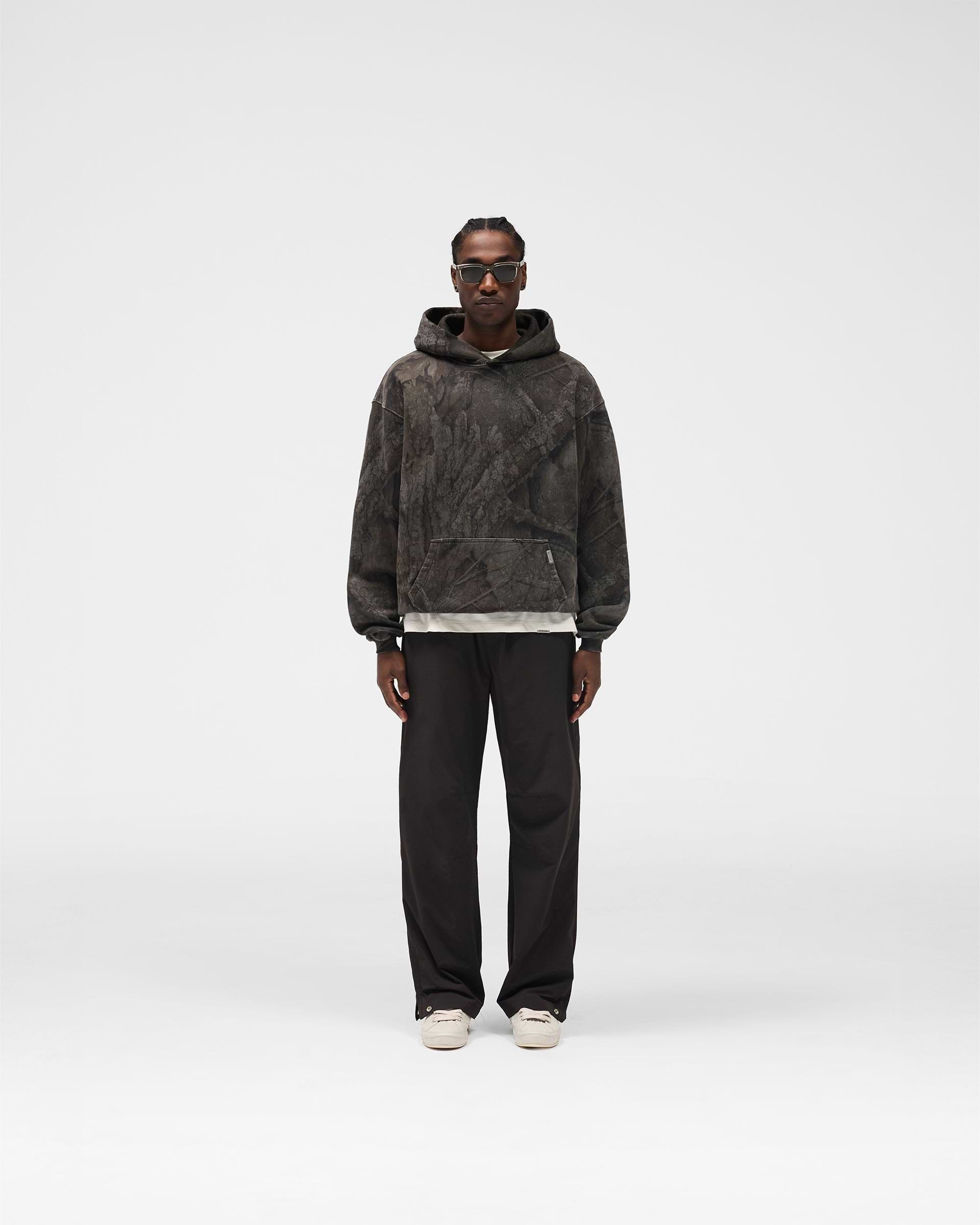 Initial Overdye Realtree® Oversized Hoodie - Overdyed Black