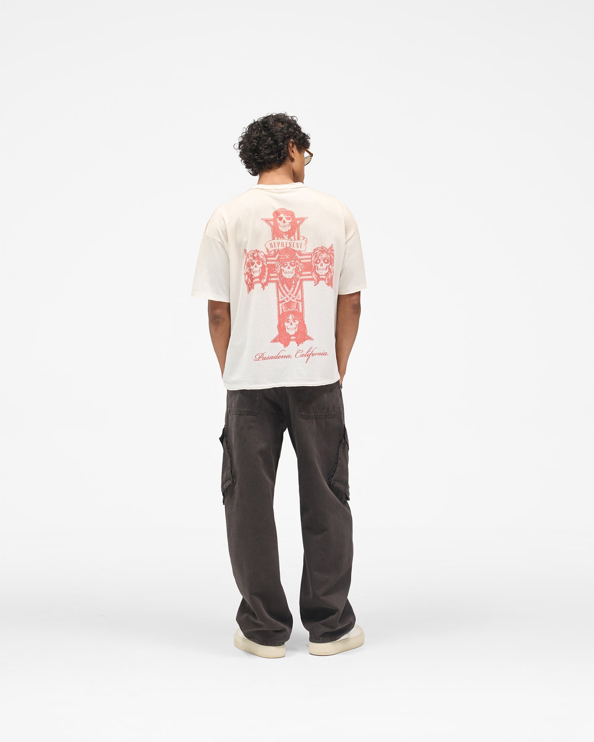 Represent X Guns N' Roses Pasadena T-Shirt - Washed Ecru