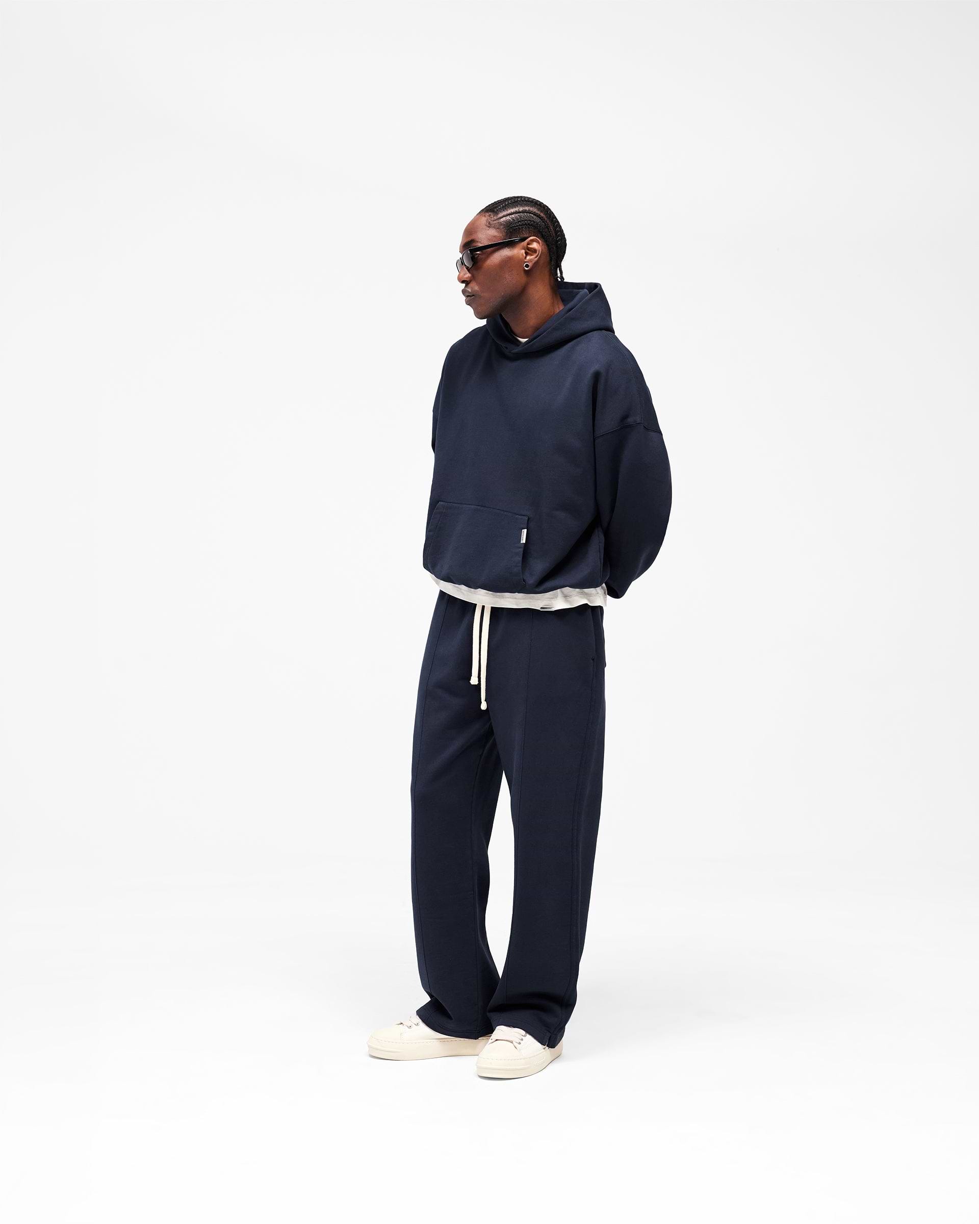 Initial Oversized Hoodie - Midnight Navy