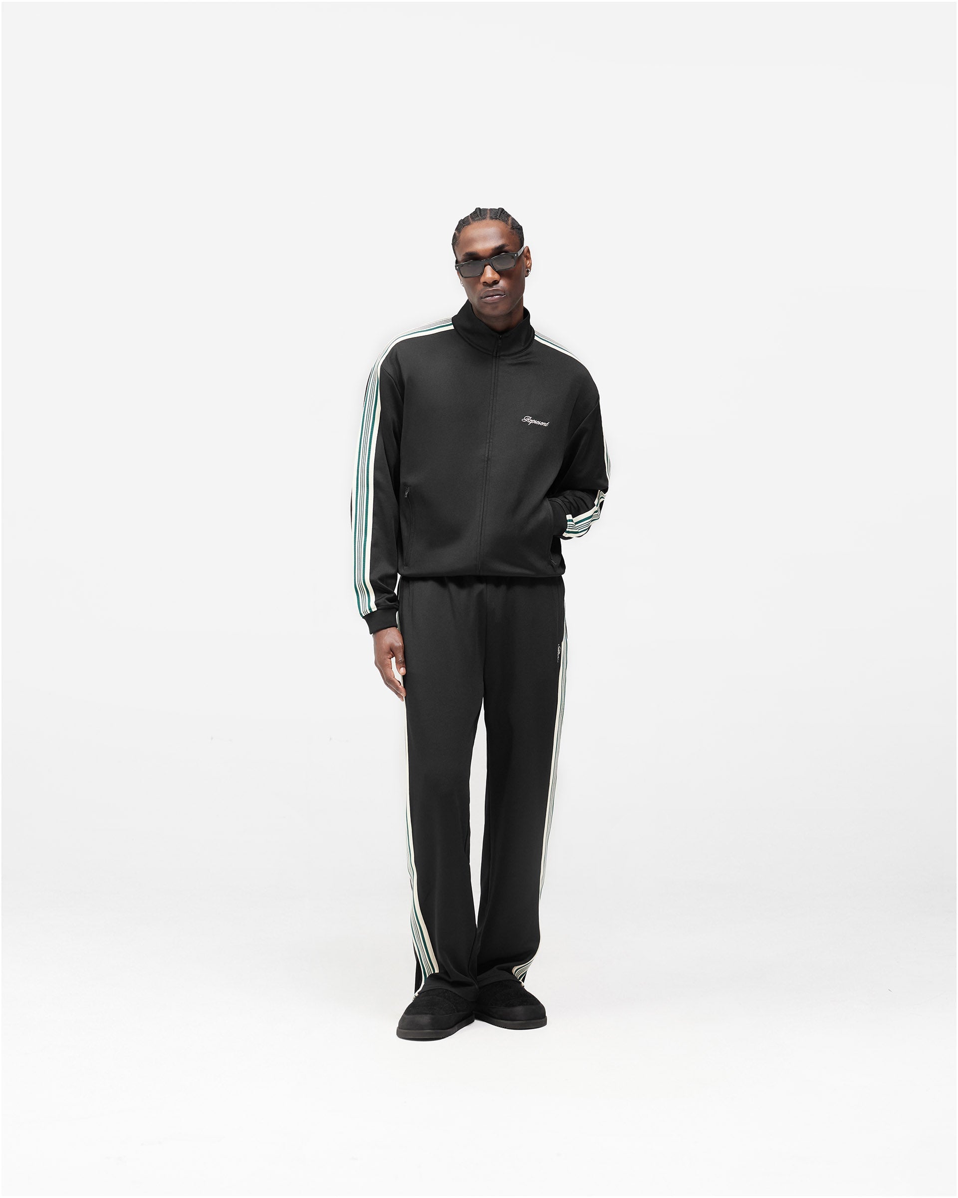 Taped Track Jacket - Jet Black