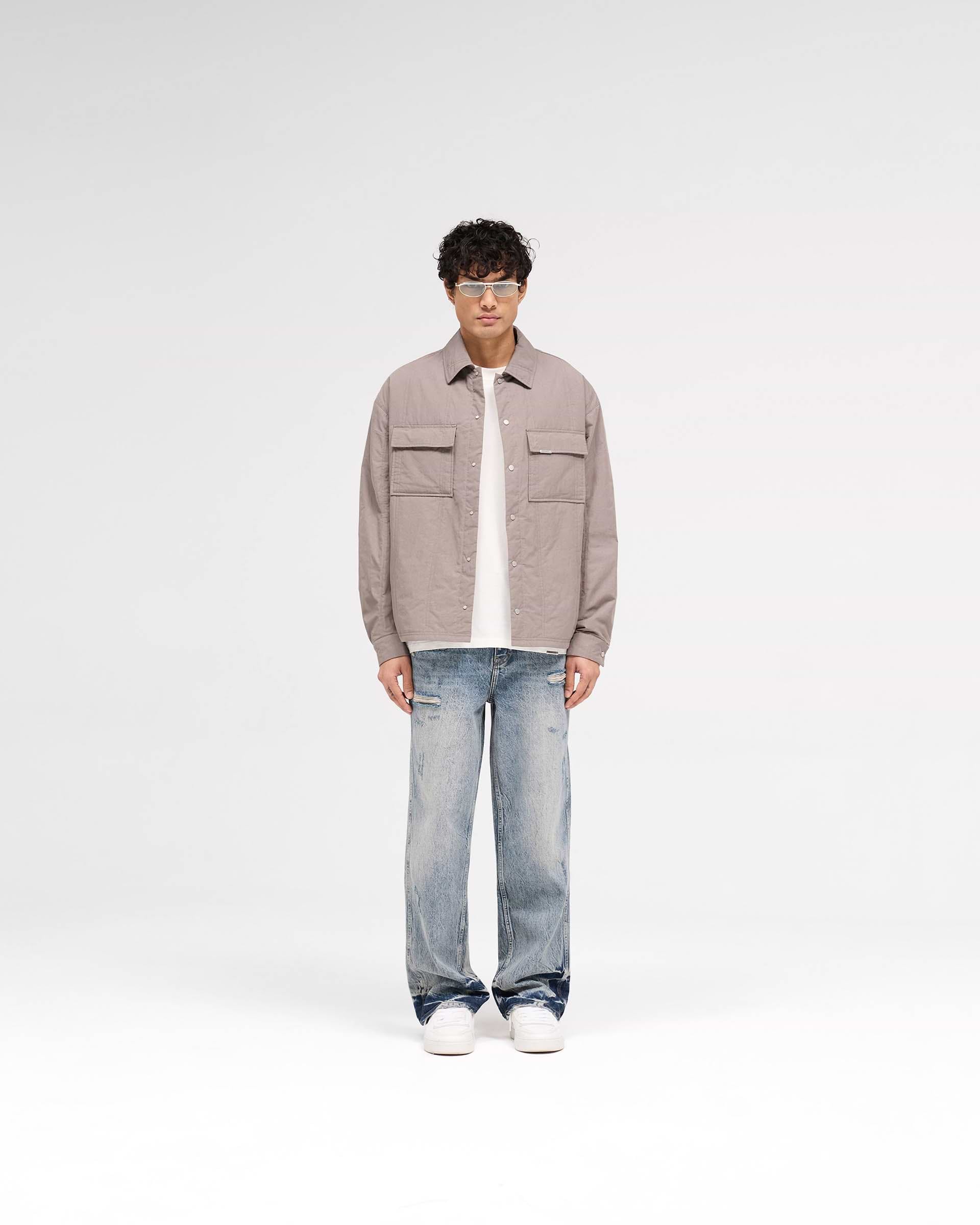 R3 Distressed Baggy Denim - Blue Cream