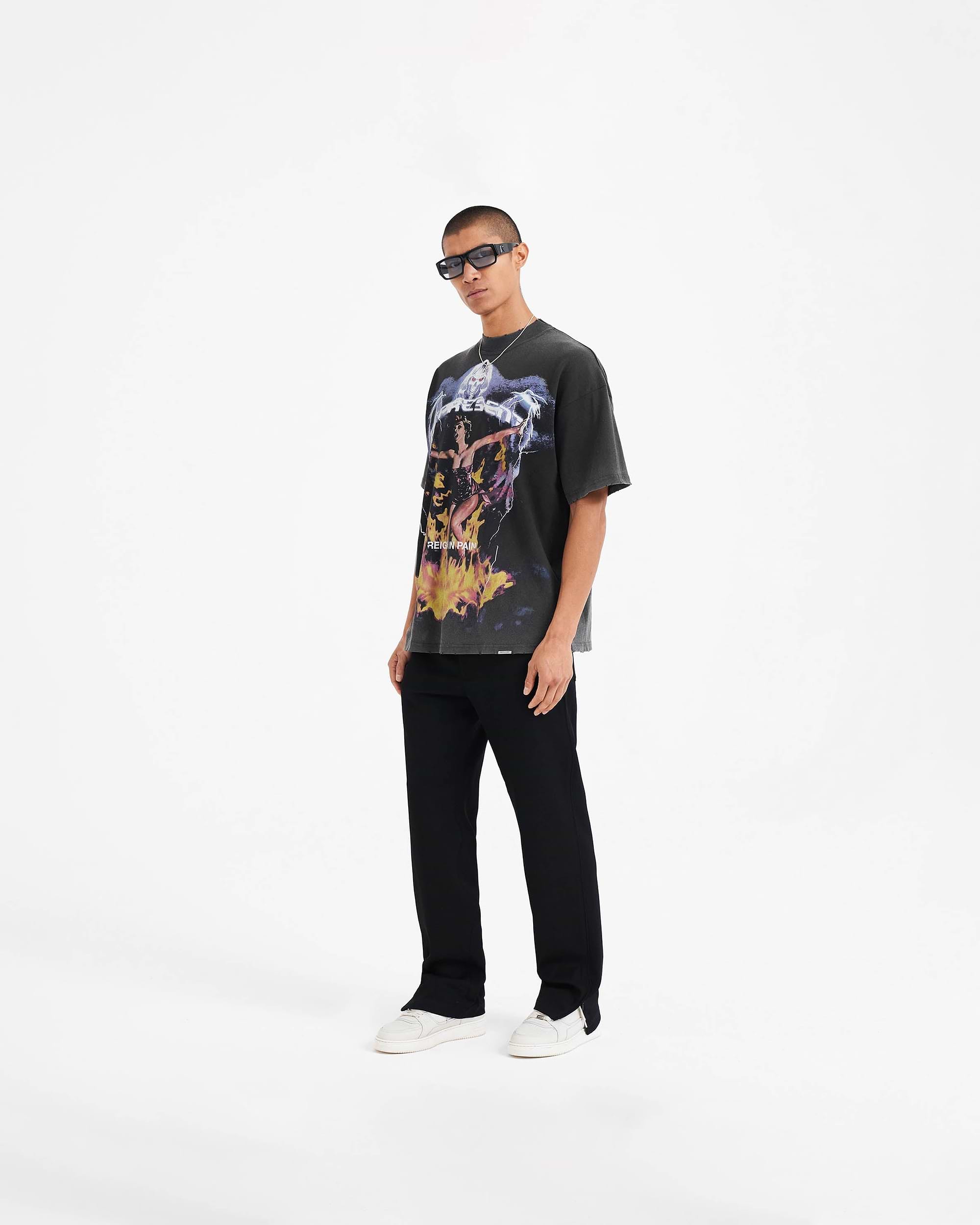 Spirit Reaper T-Shirt | Vintage Black T-Shirts FW22 | Represent Clo