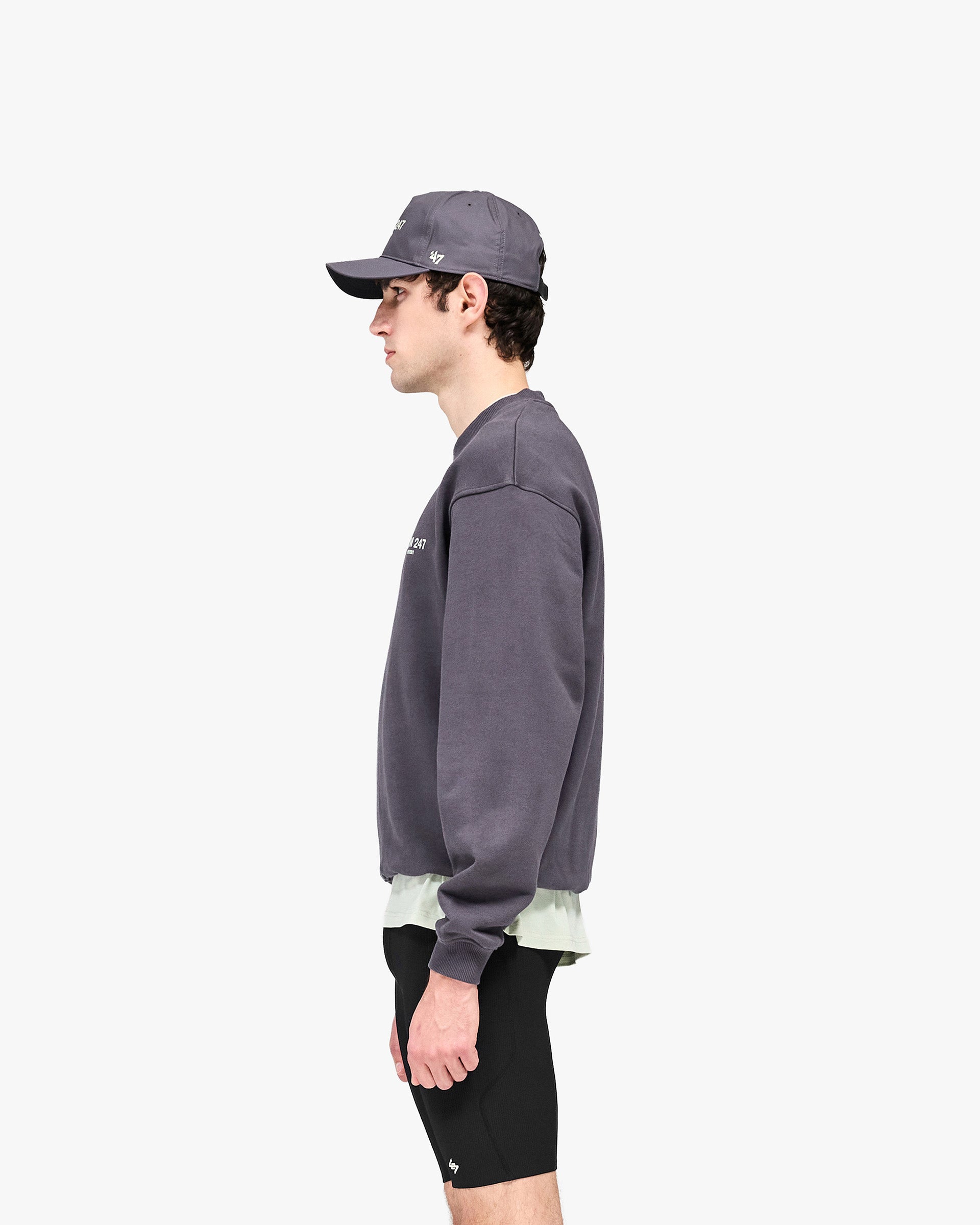 Team 247 Oversized Sweater - Graphene