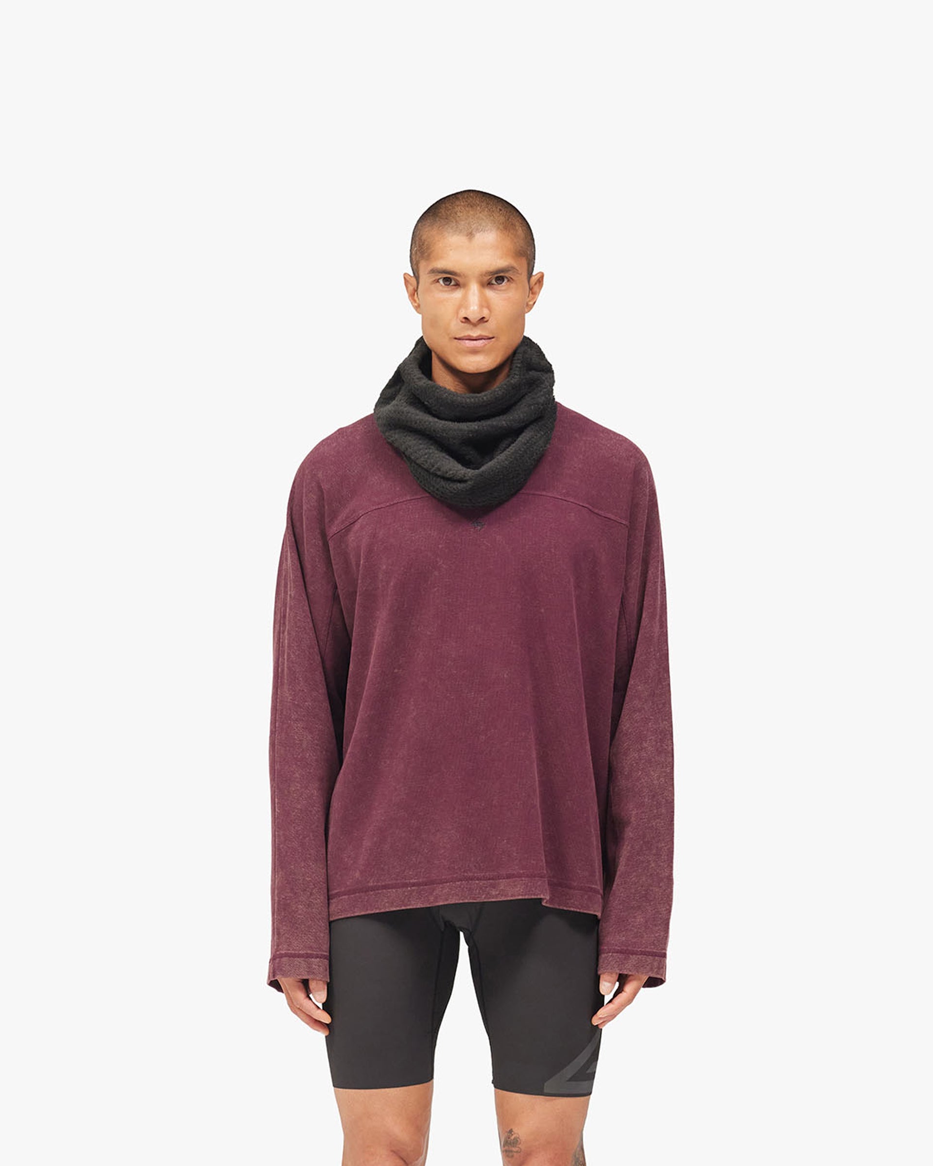 247 Trail Midlayer - Fig - Cropped Model - Front